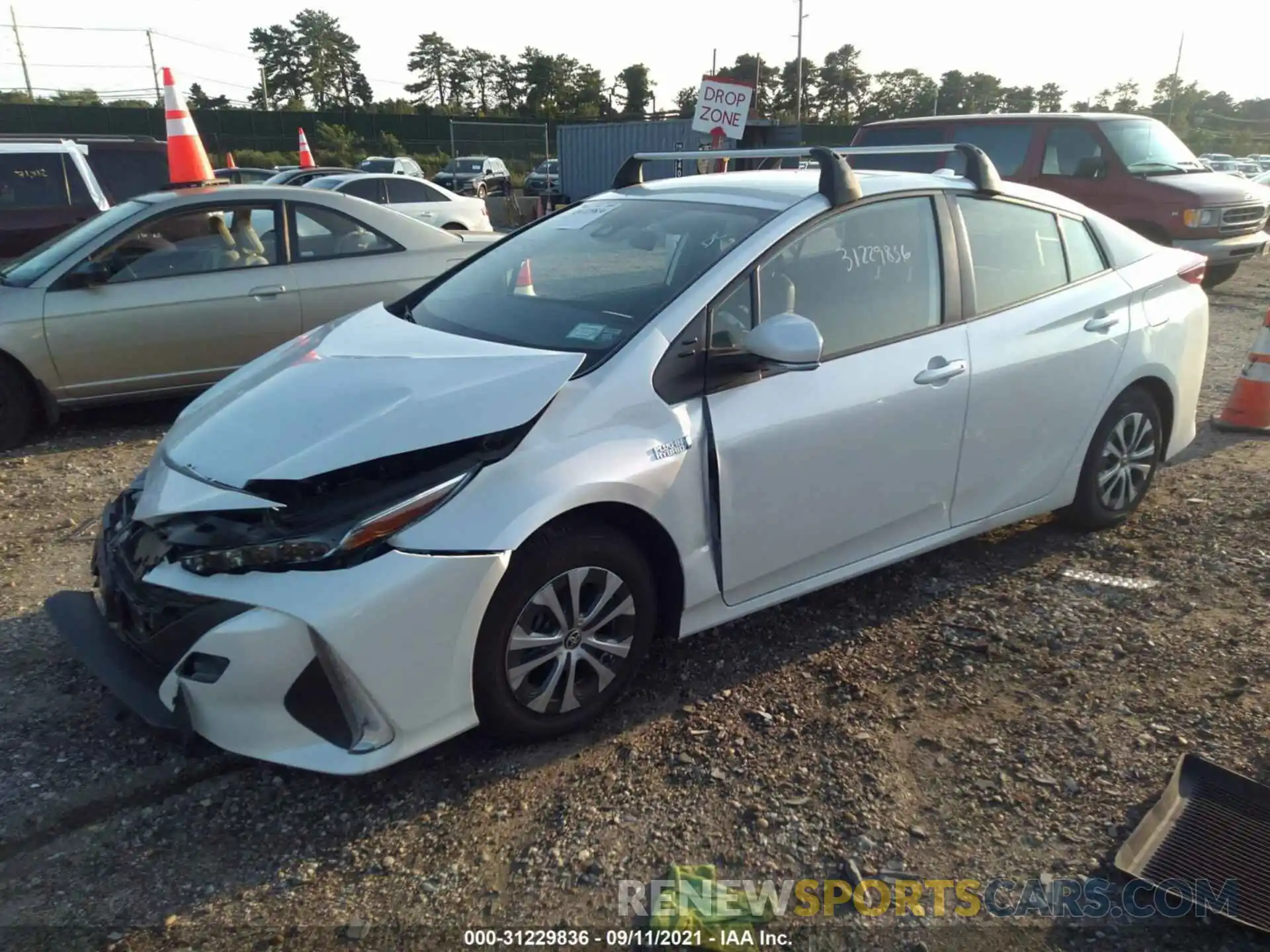 2 Photograph of a damaged car JTDKAMFP4M3193131 TOYOTA PRIUS PRIME 2021