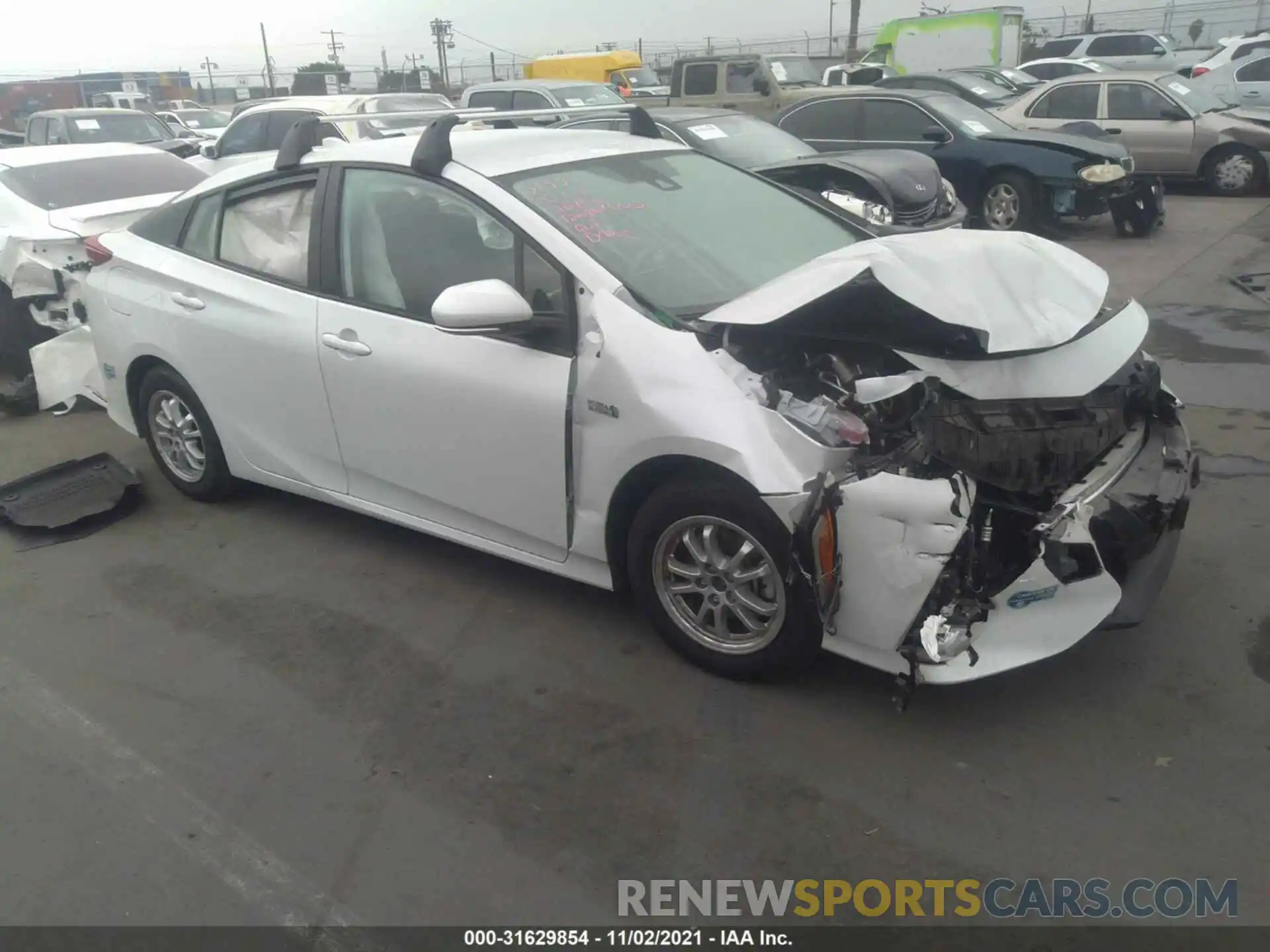 1 Photograph of a damaged car JTDKAMFP4M3193260 TOYOTA PRIUS PRIME 2021