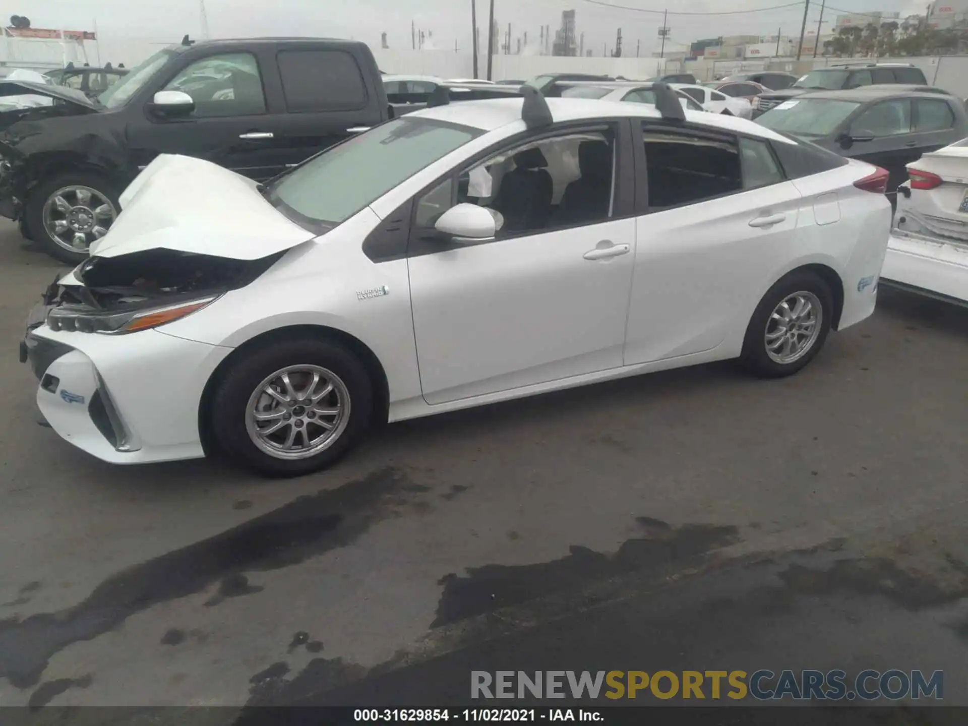 2 Photograph of a damaged car JTDKAMFP4M3193260 TOYOTA PRIUS PRIME 2021