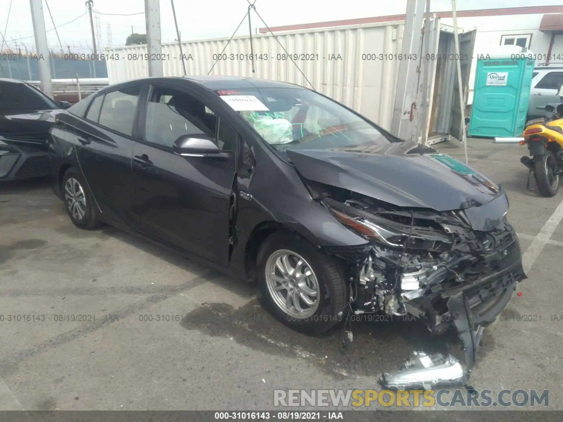 1 Photograph of a damaged car JTDKAMFP5M3167041 TOYOTA PRIUS PRIME 2021