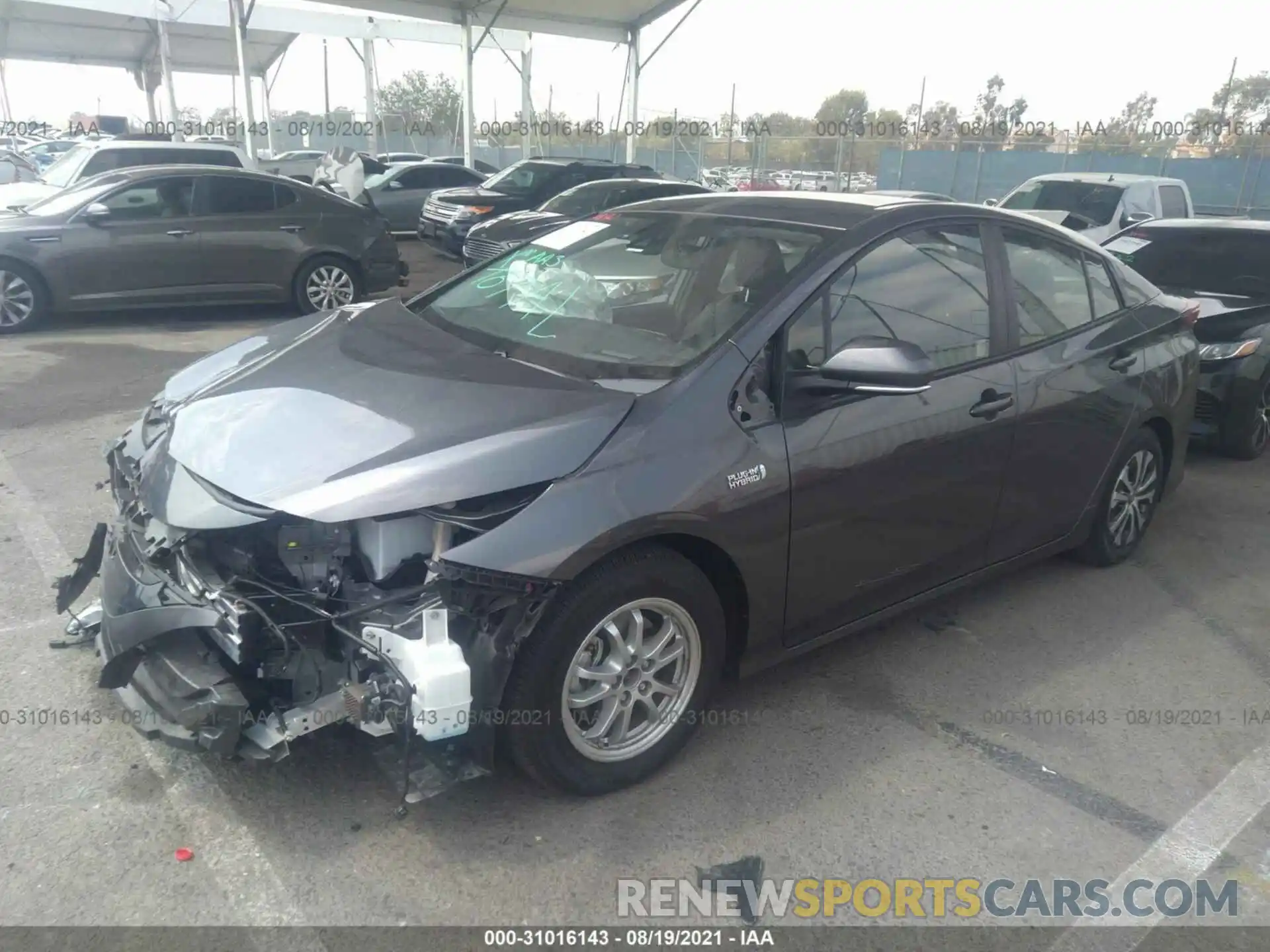 2 Photograph of a damaged car JTDKAMFP5M3167041 TOYOTA PRIUS PRIME 2021