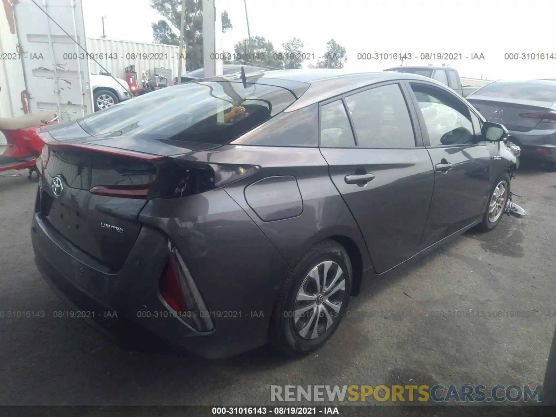 4 Photograph of a damaged car JTDKAMFP5M3167041 TOYOTA PRIUS PRIME 2021