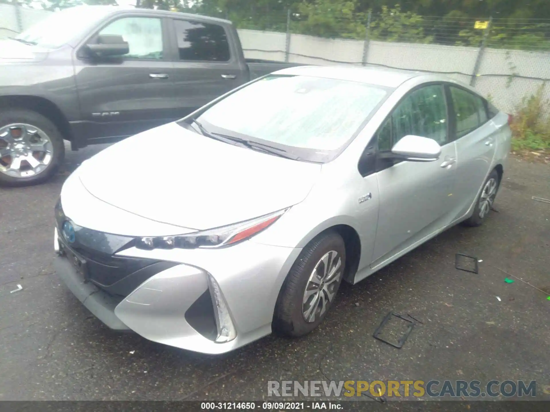 2 Photograph of a damaged car JTDKAMFP5M3176502 TOYOTA PRIUS PRIME 2021