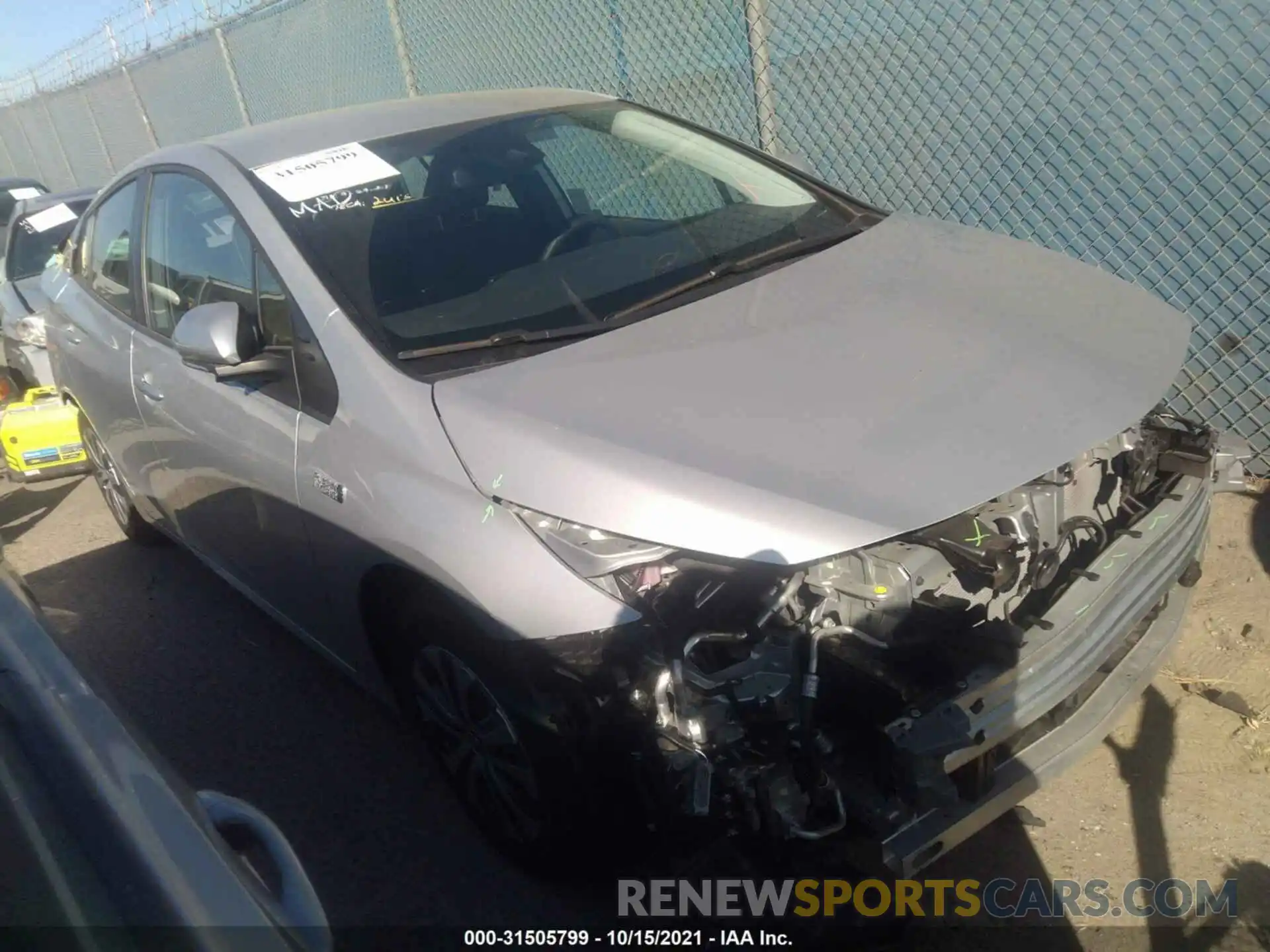 1 Photograph of a damaged car JTDKAMFP5M3177732 TOYOTA PRIUS PRIME 2021