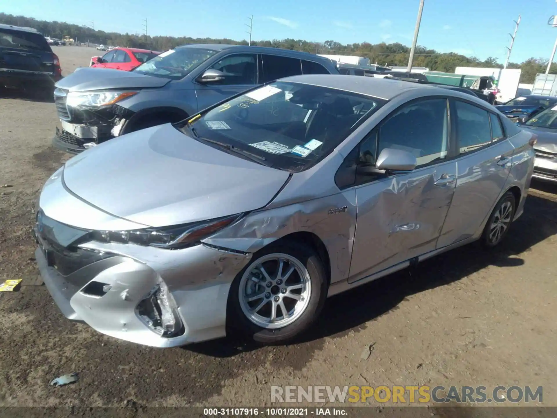 2 Photograph of a damaged car JTDKAMFP5M3192456 TOYOTA PRIUS PRIME 2021