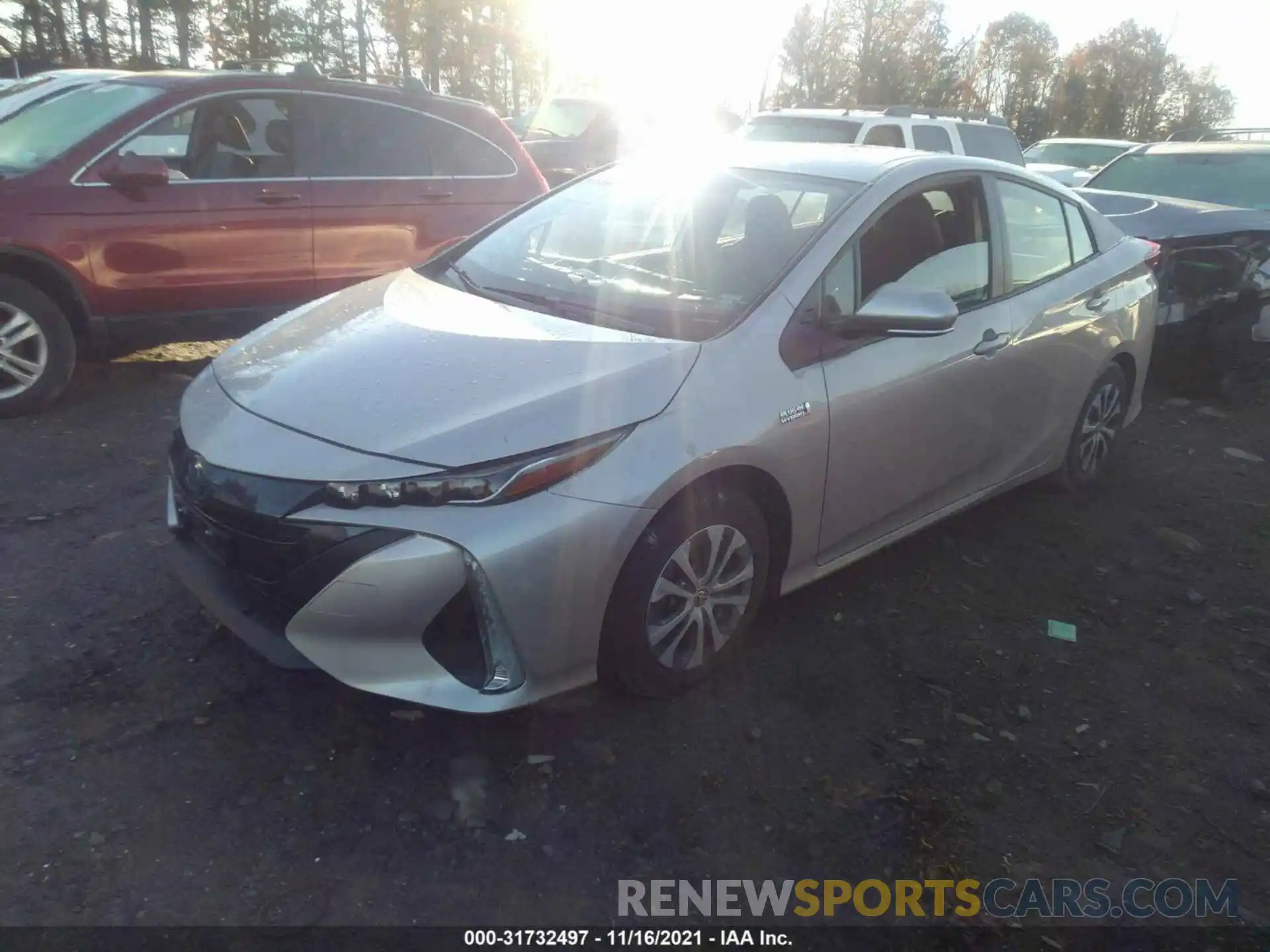 2 Photograph of a damaged car JTDKAMFP6M3173463 TOYOTA PRIUS PRIME 2021