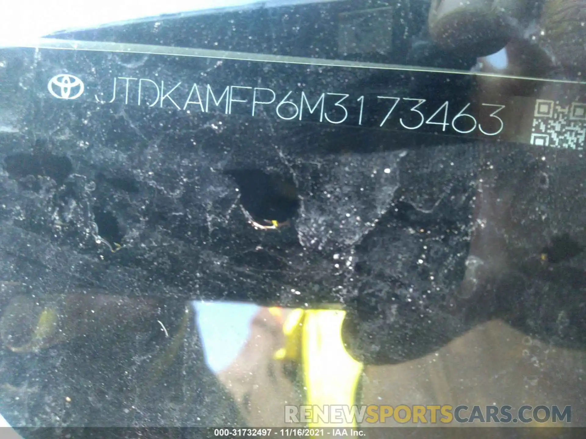 9 Photograph of a damaged car JTDKAMFP6M3173463 TOYOTA PRIUS PRIME 2021