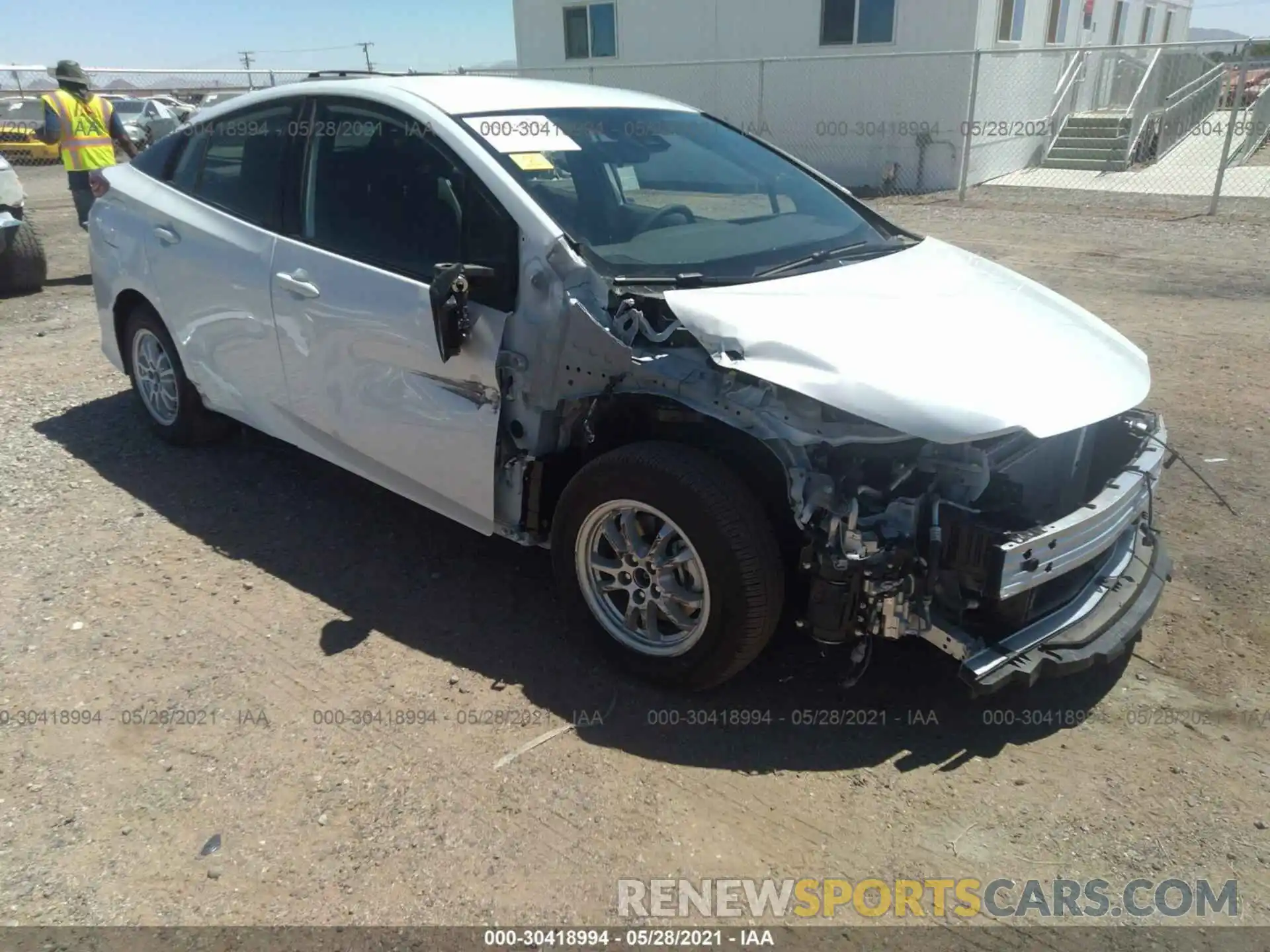 1 Photograph of a damaged car JTDKAMFP6M3175990 TOYOTA PRIUS PRIME 2021