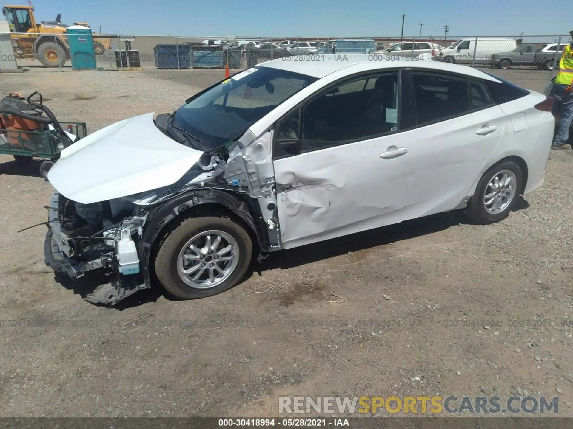 2 Photograph of a damaged car JTDKAMFP6M3175990 TOYOTA PRIUS PRIME 2021