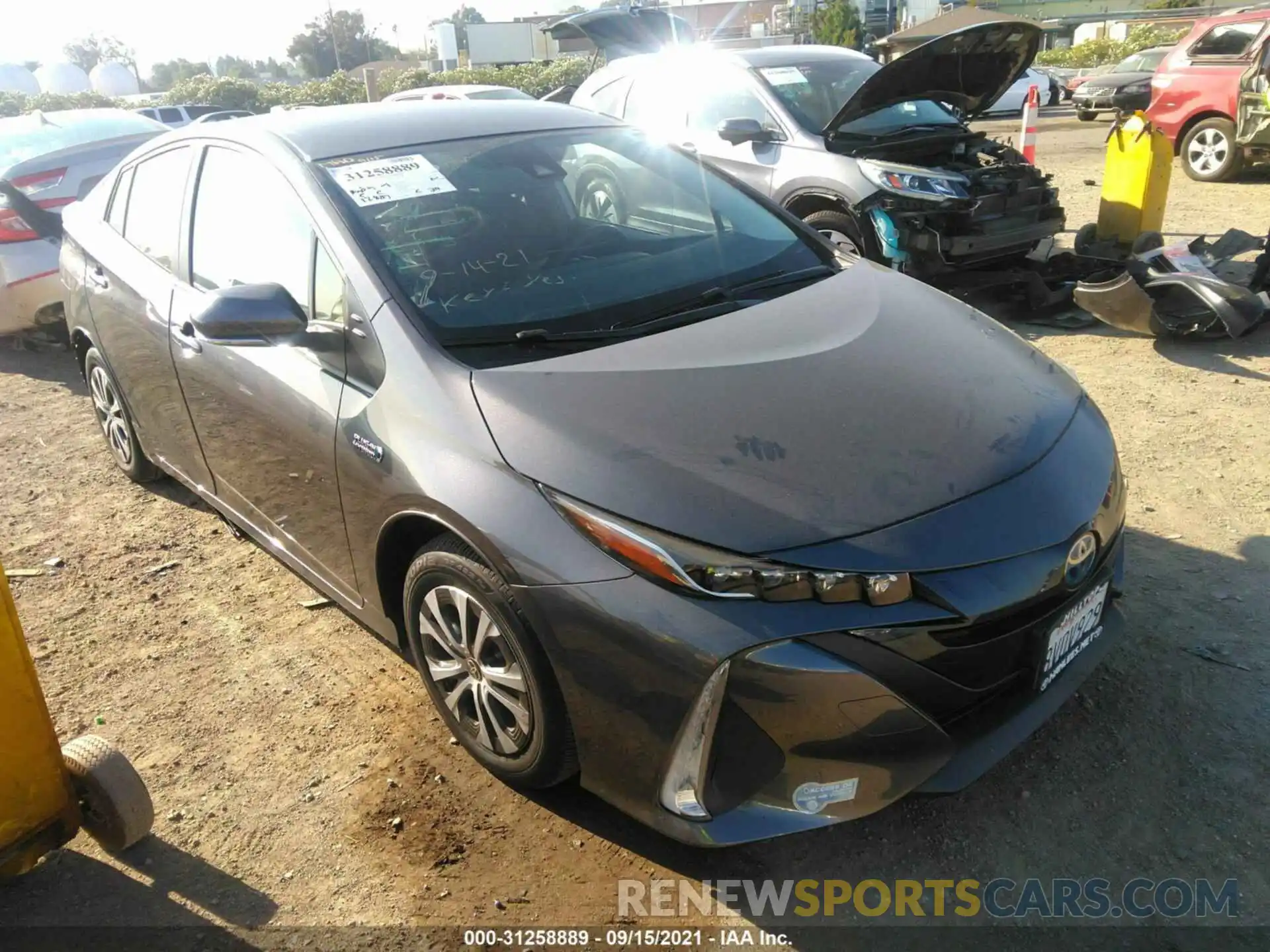 1 Photograph of a damaged car JTDKAMFP6M3187699 TOYOTA PRIUS PRIME 2021