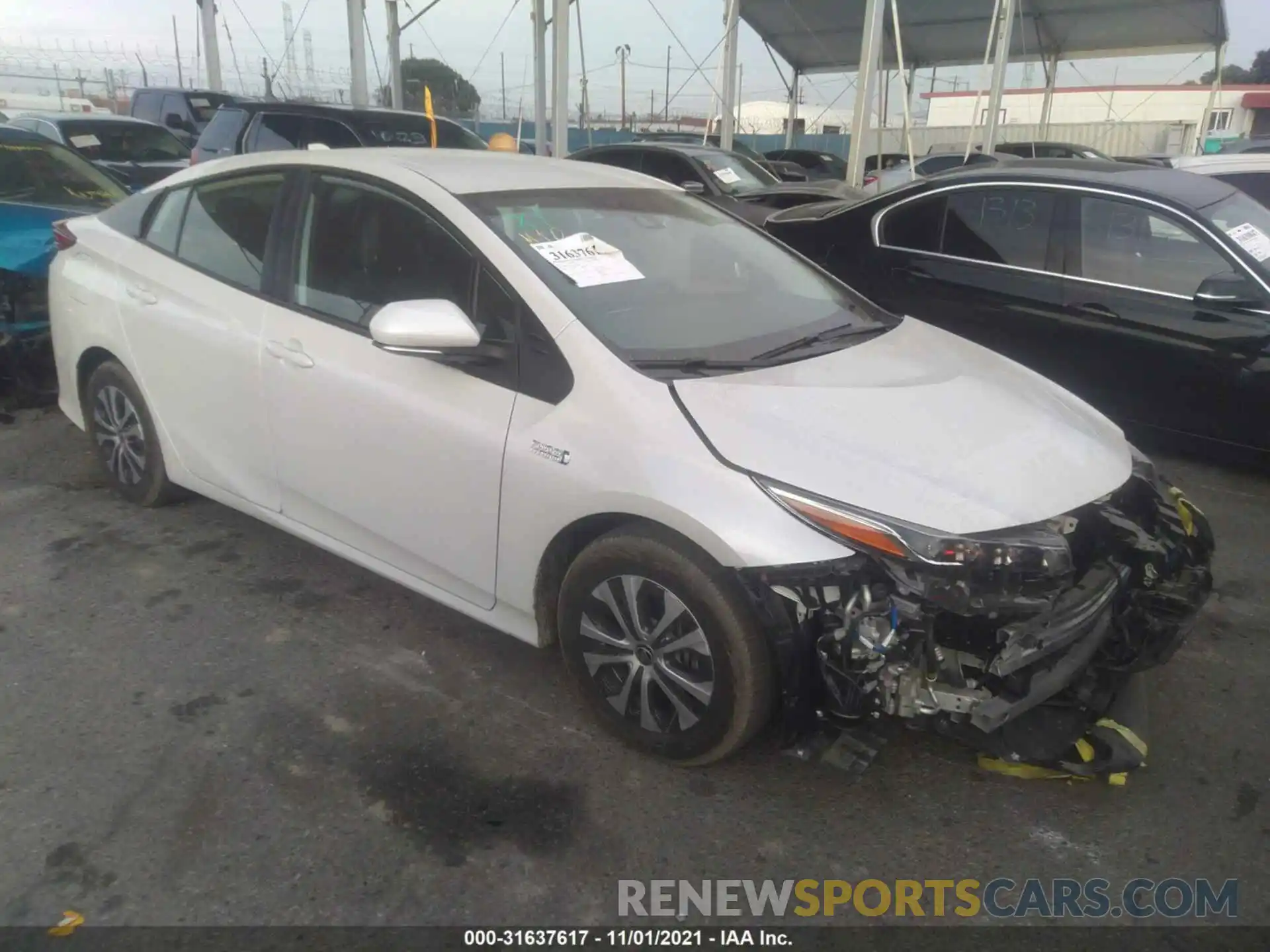 1 Photograph of a damaged car JTDKAMFP6M3191509 TOYOTA PRIUS PRIME 2021