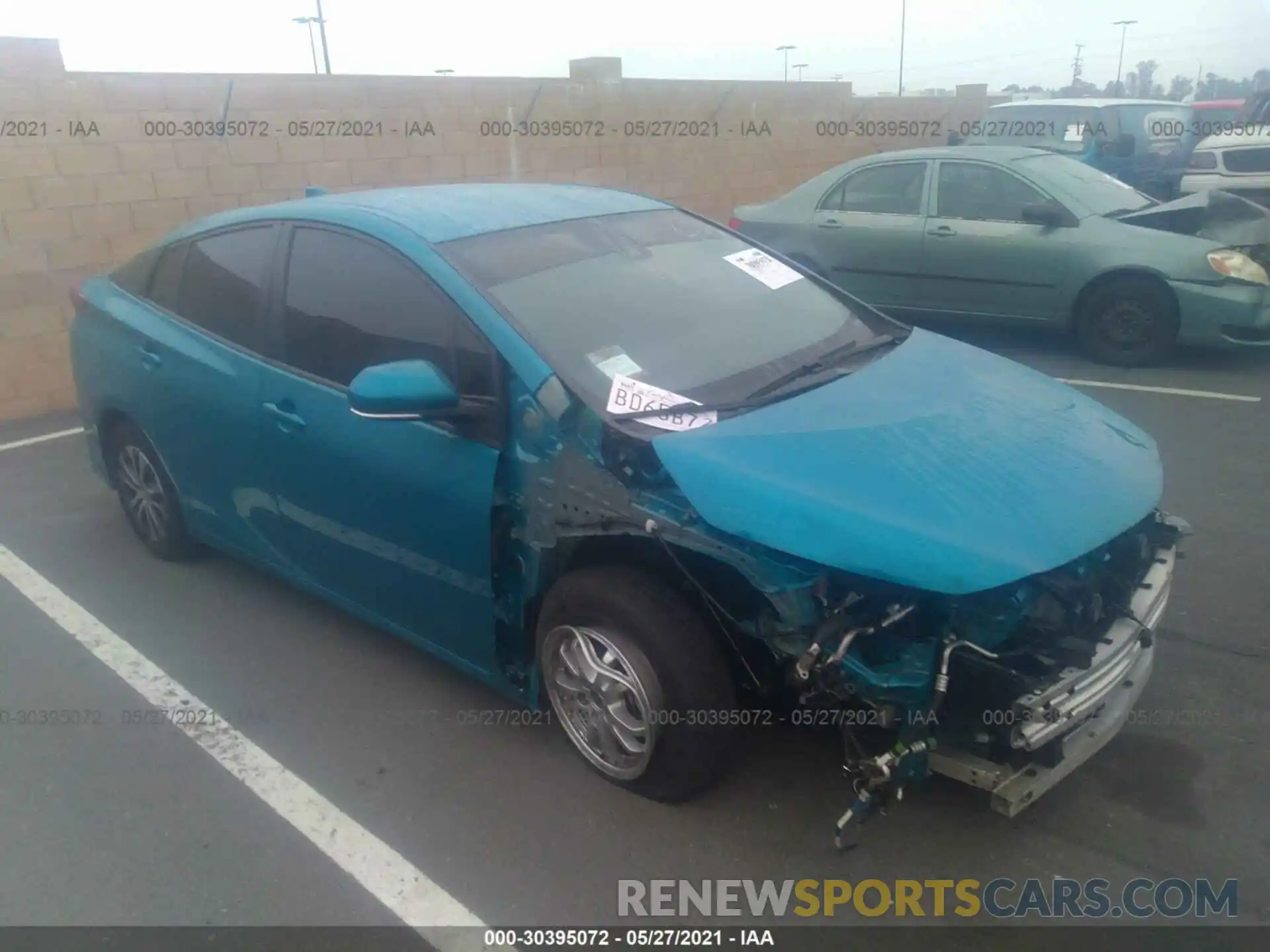 1 Photograph of a damaged car JTDKAMFP7M3168059 TOYOTA PRIUS PRIME 2021