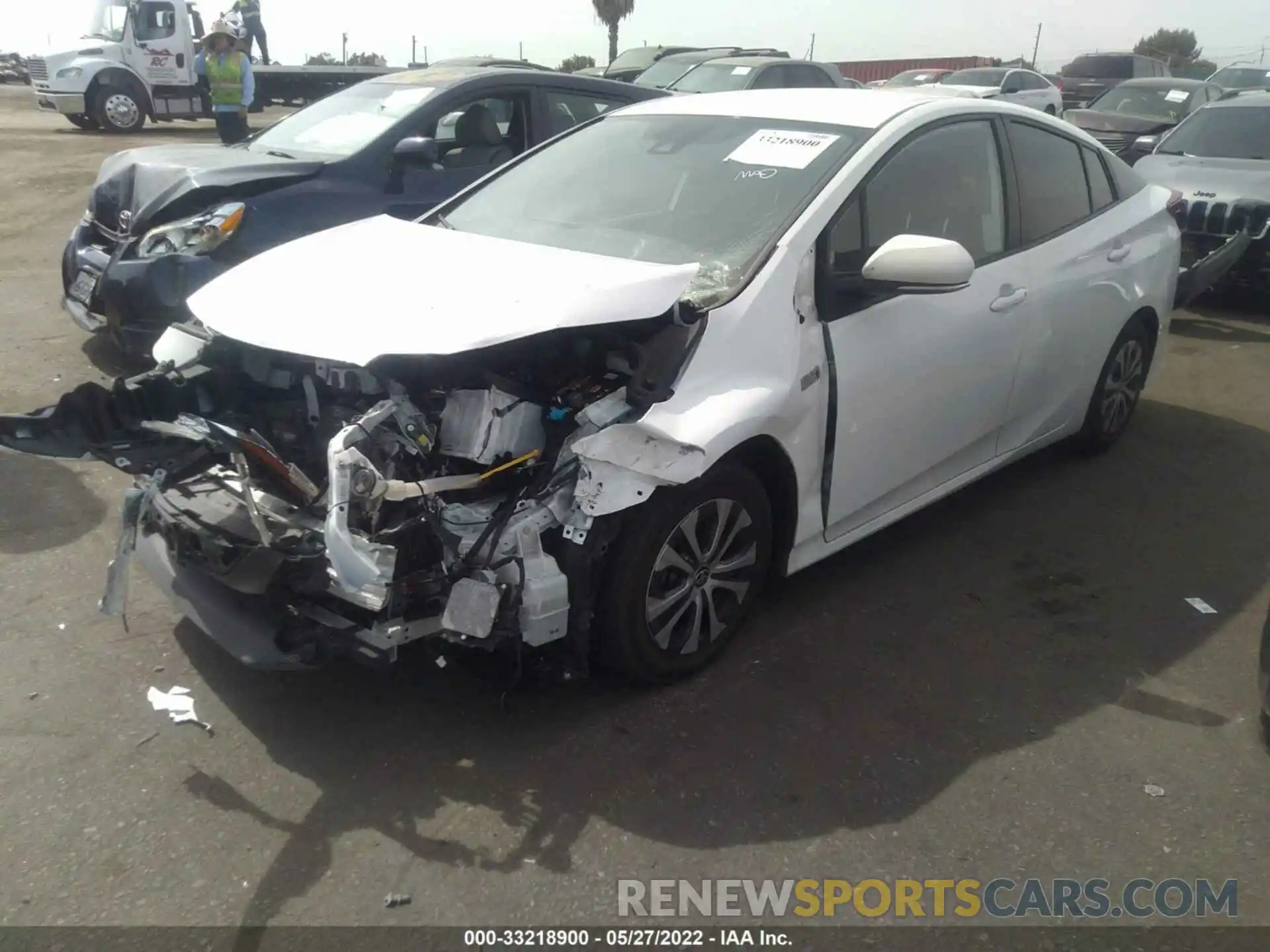 2 Photograph of a damaged car JTDKAMFP7M3182348 TOYOTA PRIUS PRIME 2021