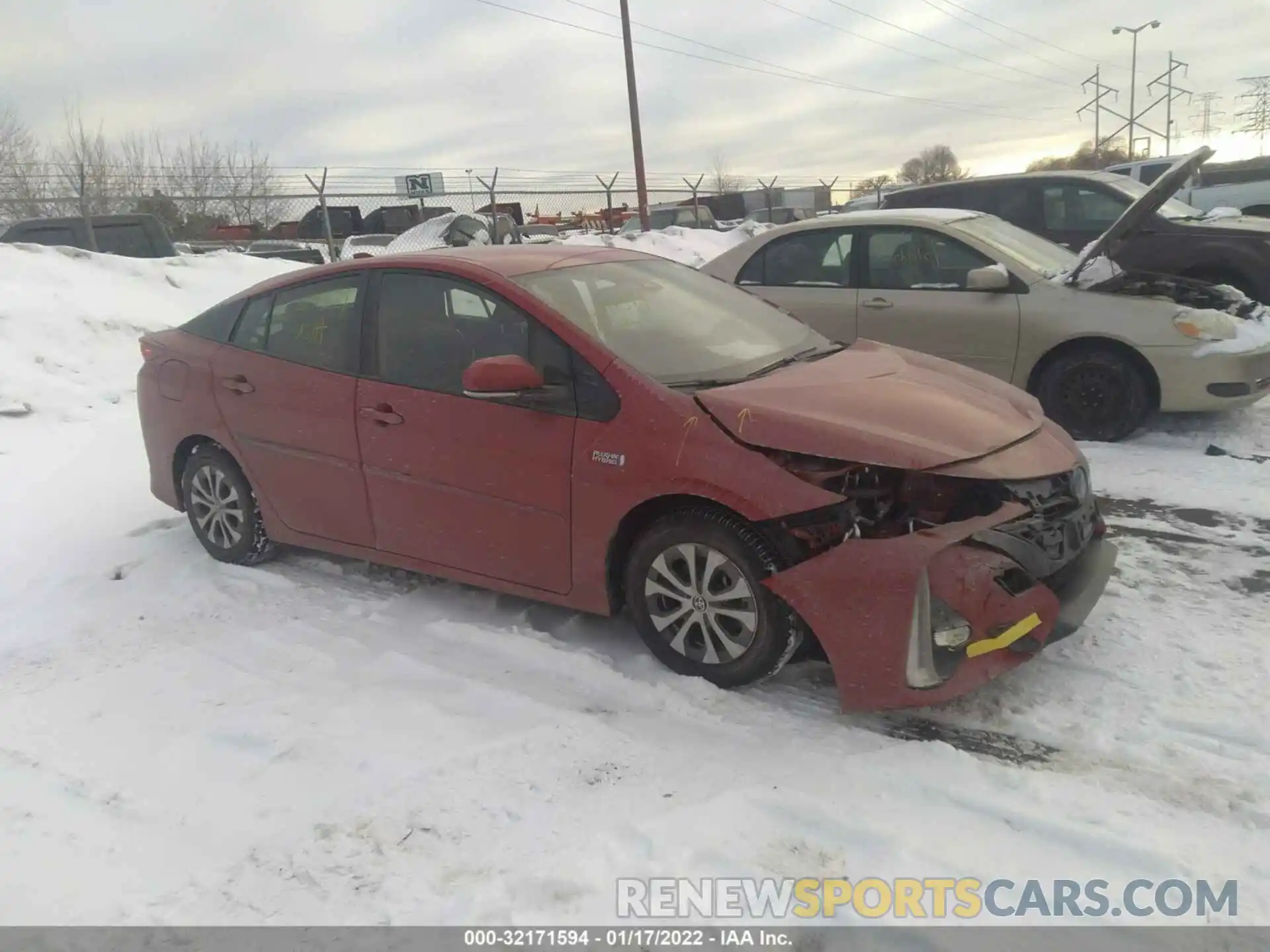 1 Photograph of a damaged car JTDKAMFP7M3182365 TOYOTA PRIUS PRIME 2021