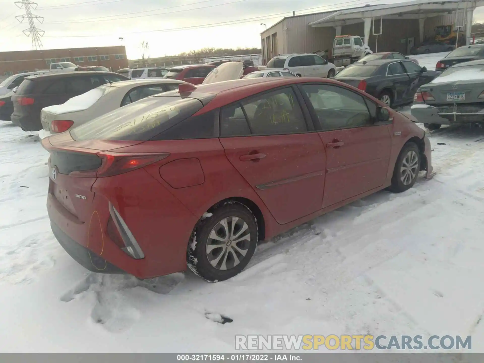 4 Photograph of a damaged car JTDKAMFP7M3182365 TOYOTA PRIUS PRIME 2021