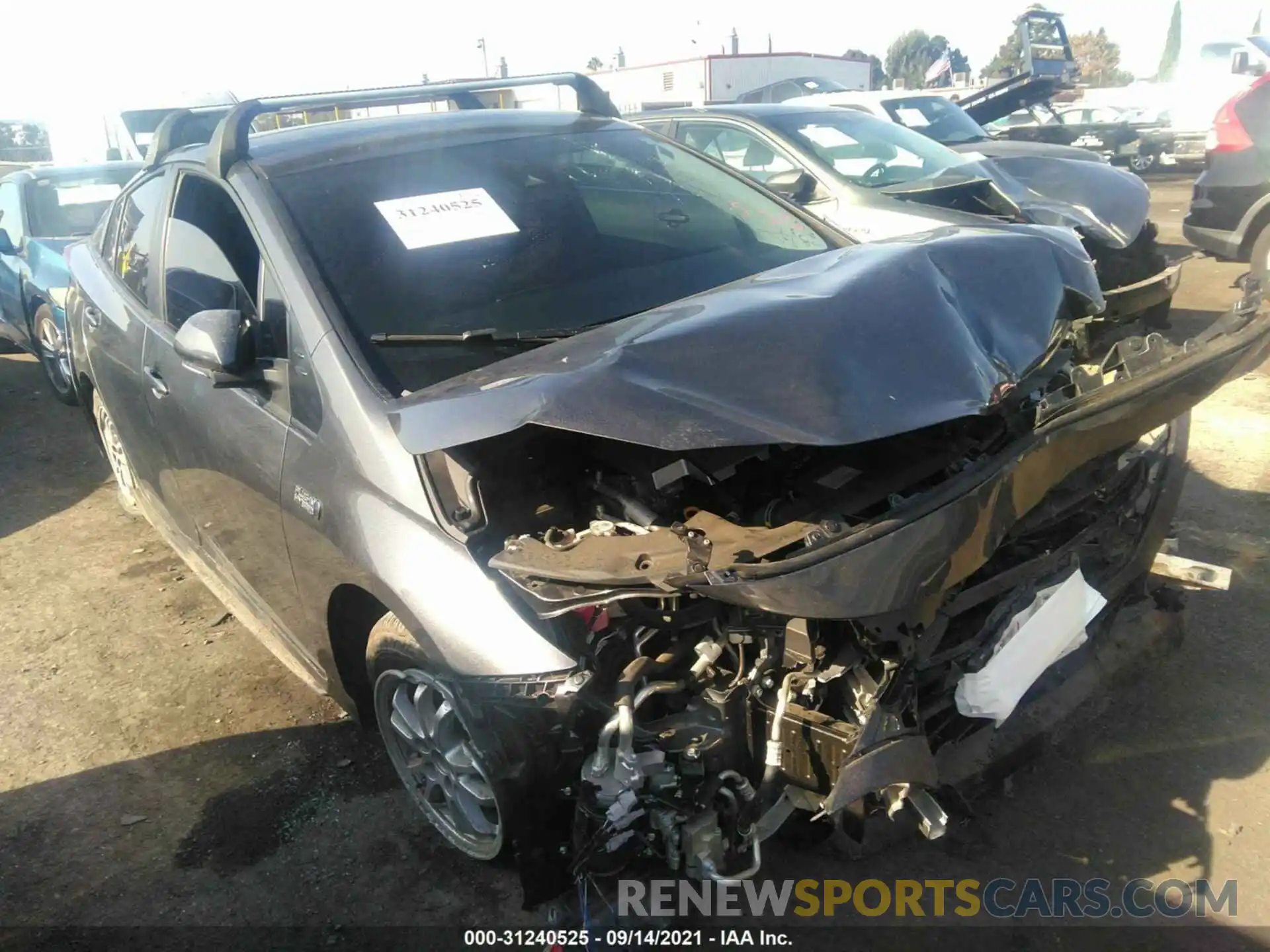 1 Photograph of a damaged car JTDKAMFP7M3185234 TOYOTA PRIUS PRIME 2021