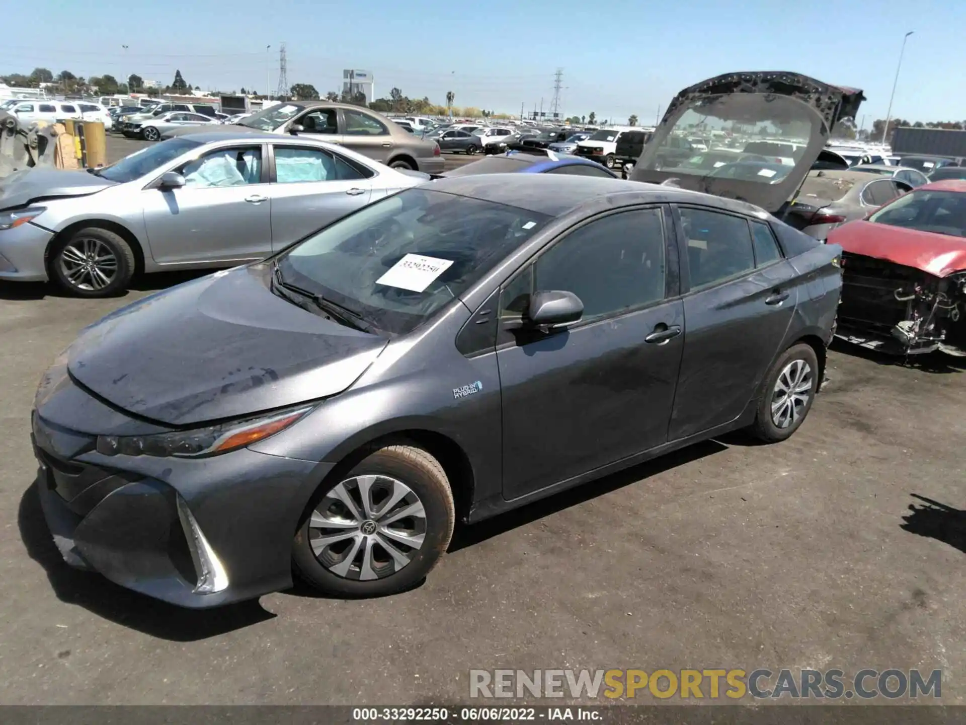 2 Photograph of a damaged car JTDKAMFP7M3186951 TOYOTA PRIUS PRIME 2021