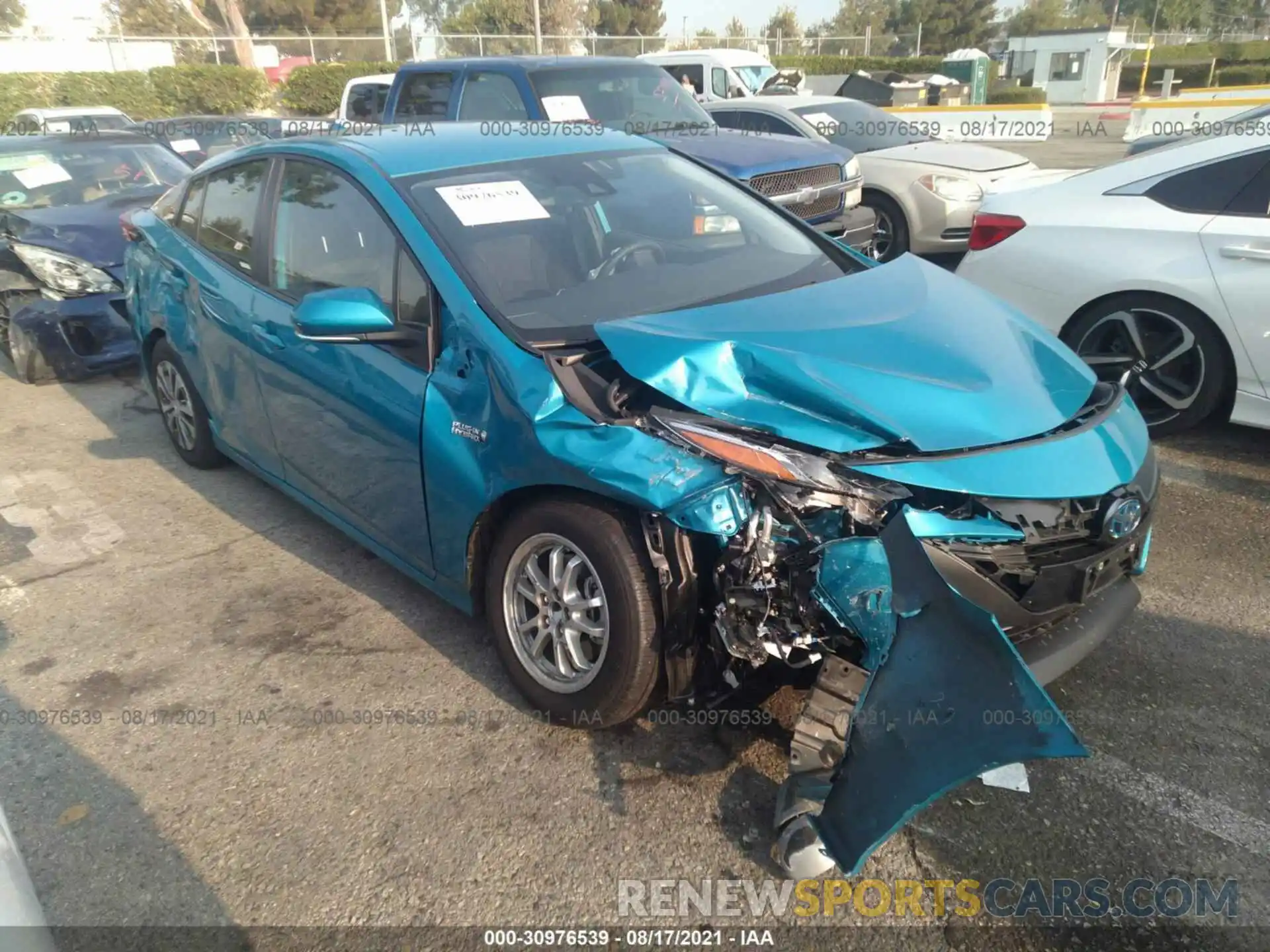 1 Photograph of a damaged car JTDKAMFP7M3195004 TOYOTA PRIUS PRIME 2021