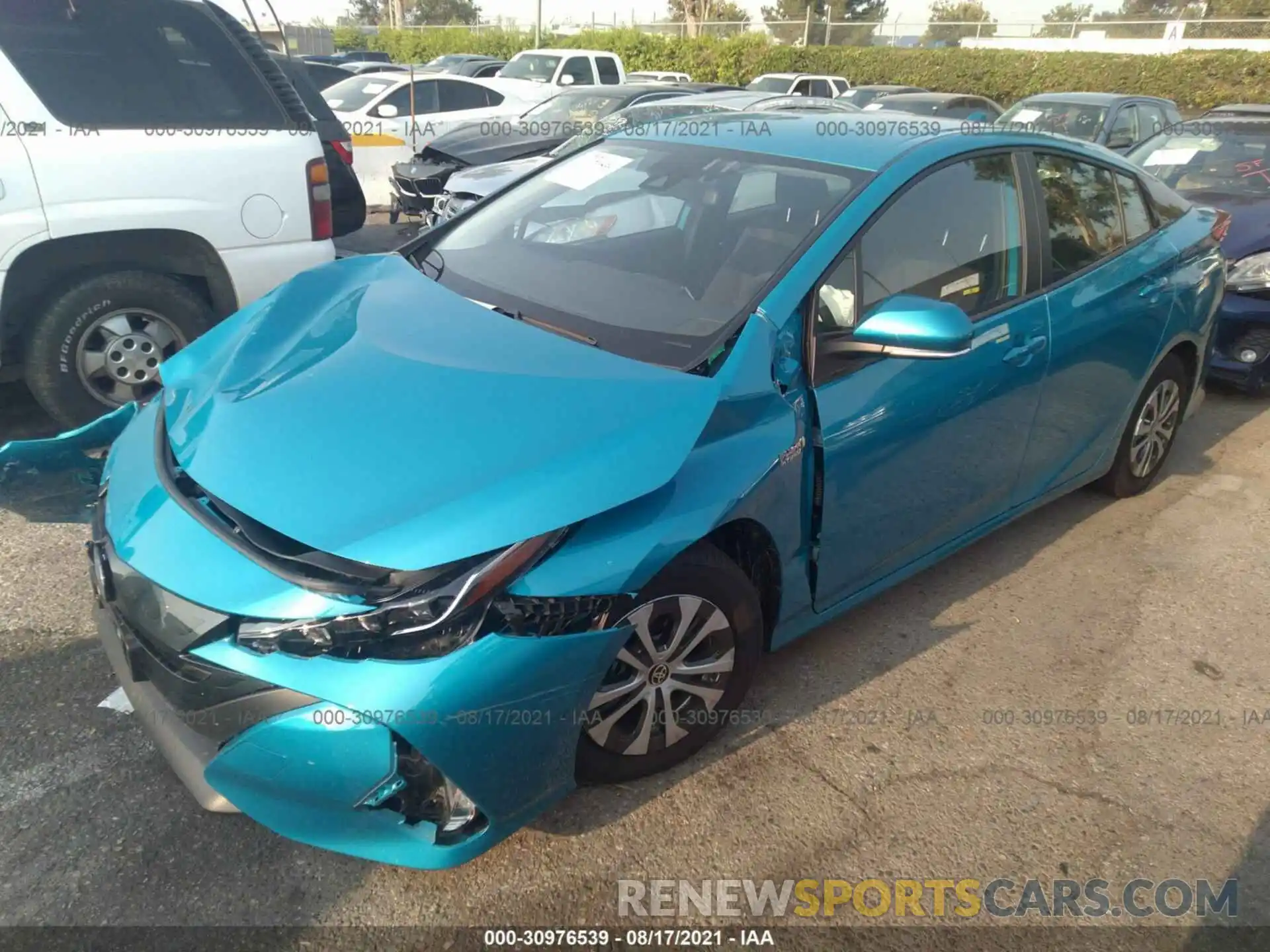 2 Photograph of a damaged car JTDKAMFP7M3195004 TOYOTA PRIUS PRIME 2021