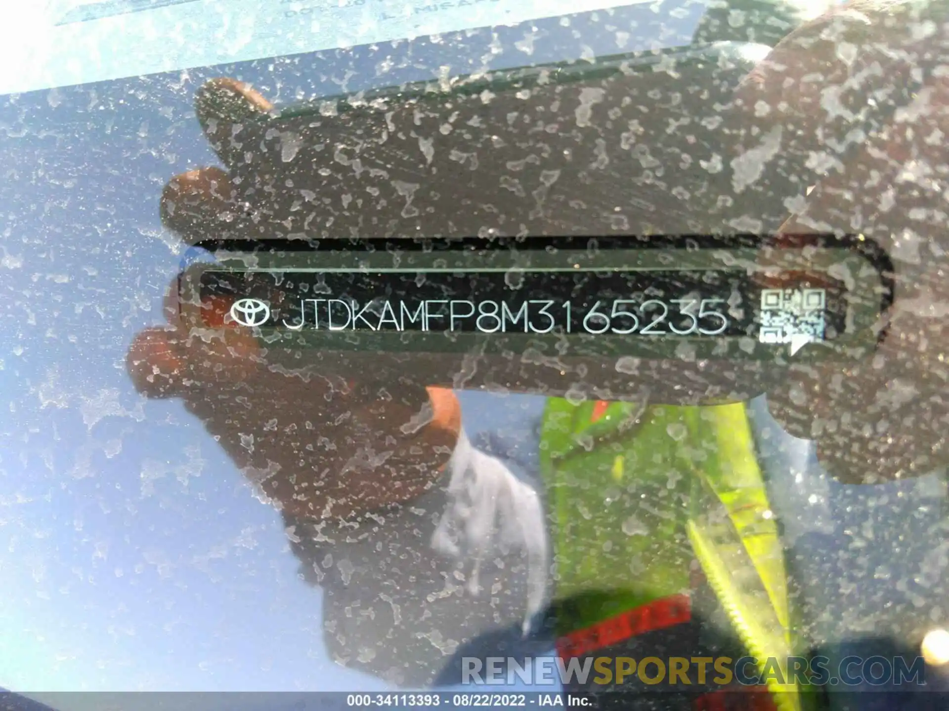 9 Photograph of a damaged car JTDKAMFP8M3165235 TOYOTA PRIUS PRIME 2021