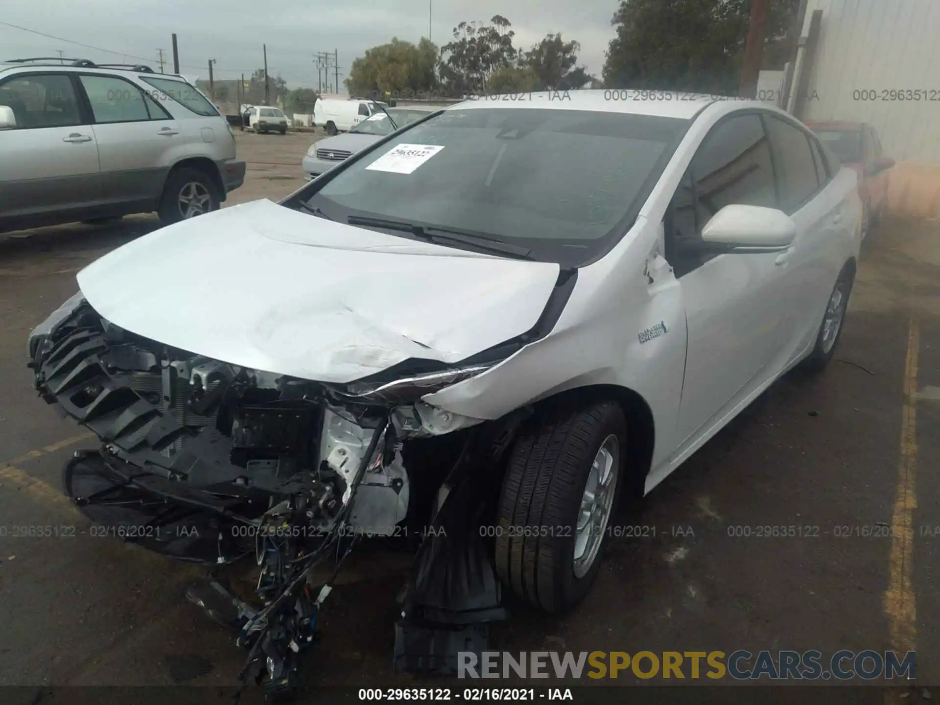 2 Photograph of a damaged car JTDKAMFP8M3178597 TOYOTA PRIUS PRIME 2021