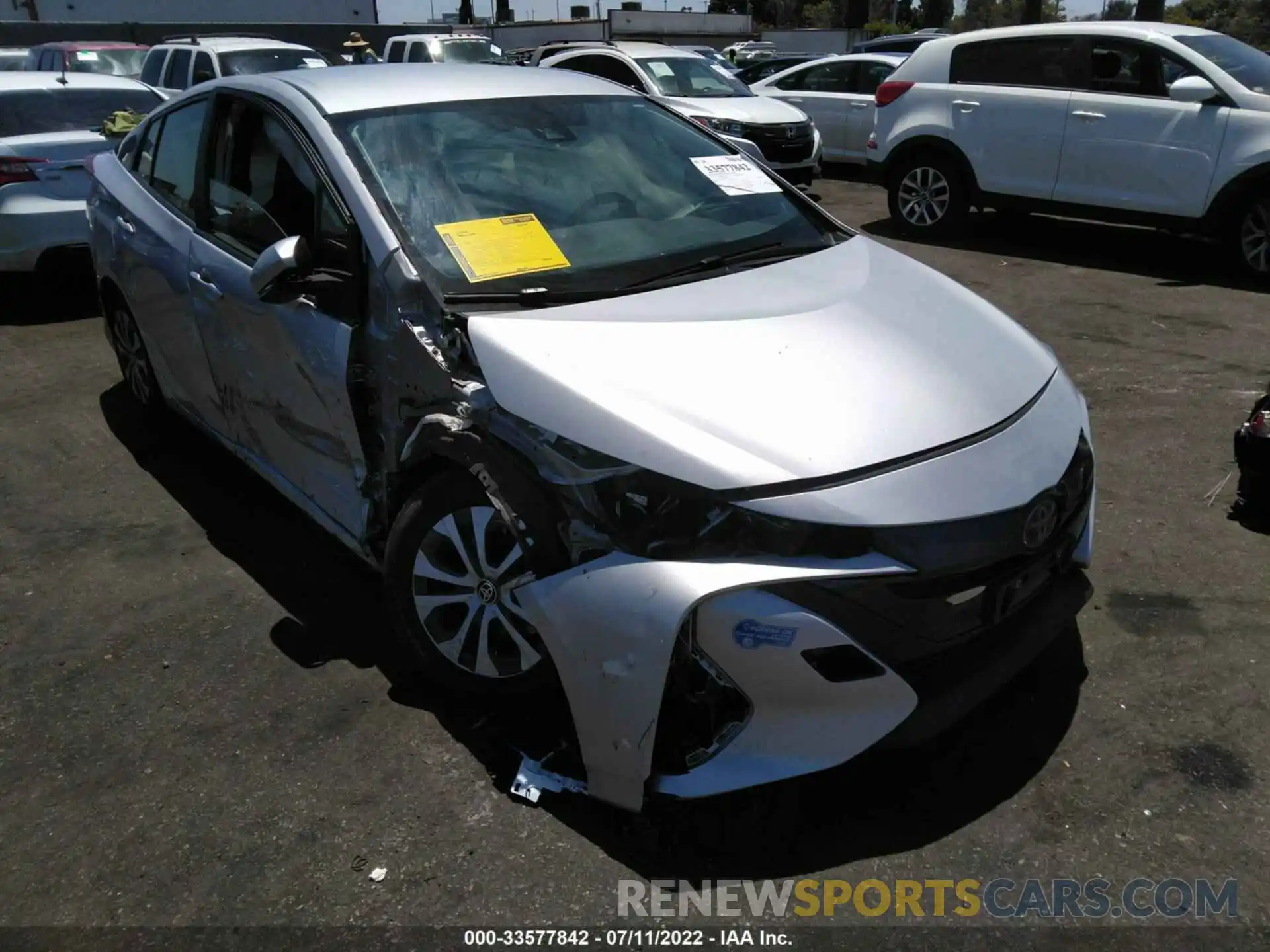 1 Photograph of a damaged car JTDKAMFP8M3184822 TOYOTA PRIUS PRIME 2021