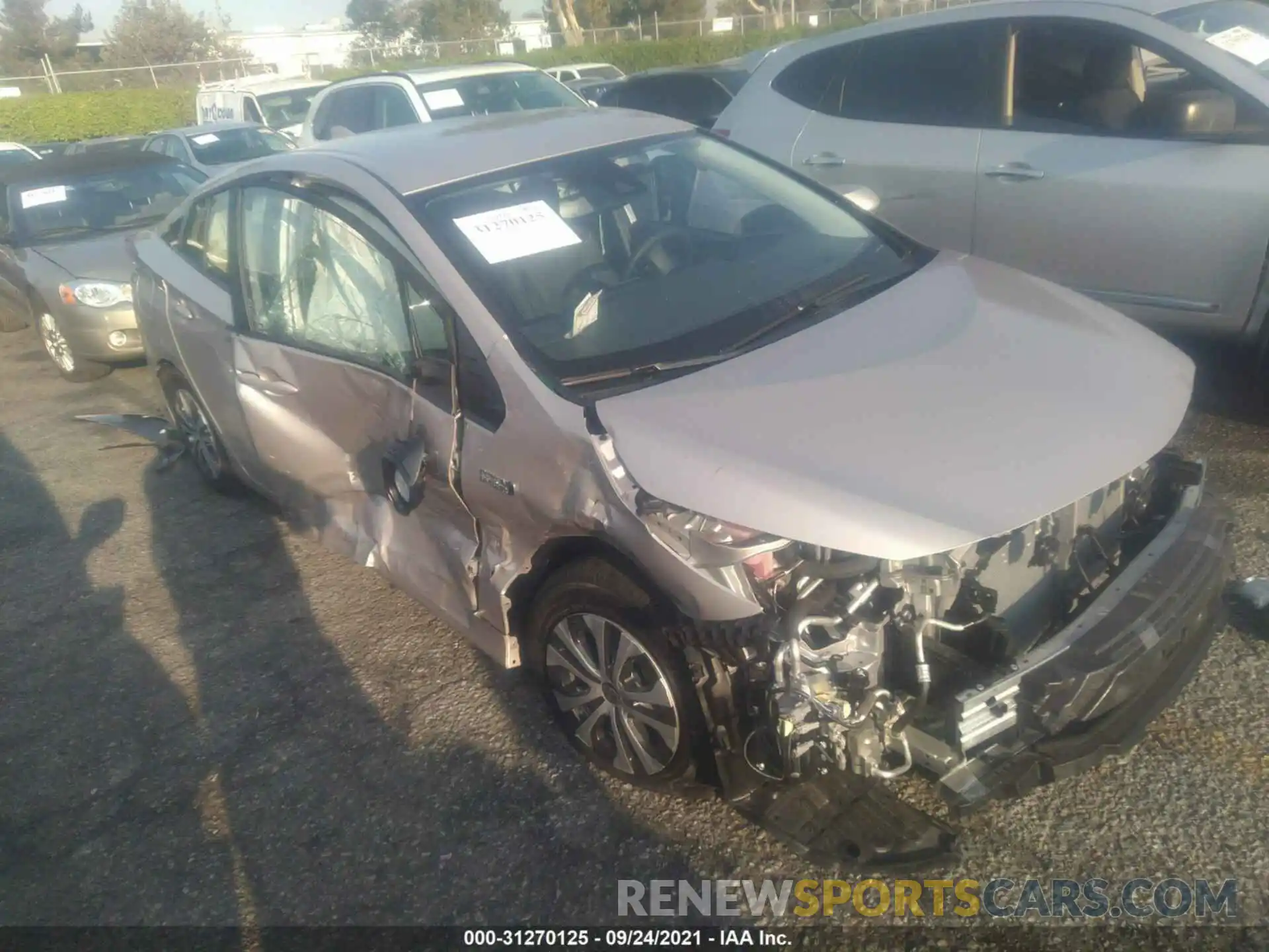 1 Photograph of a damaged car JTDKAMFP8M3193293 TOYOTA PRIUS PRIME 2021