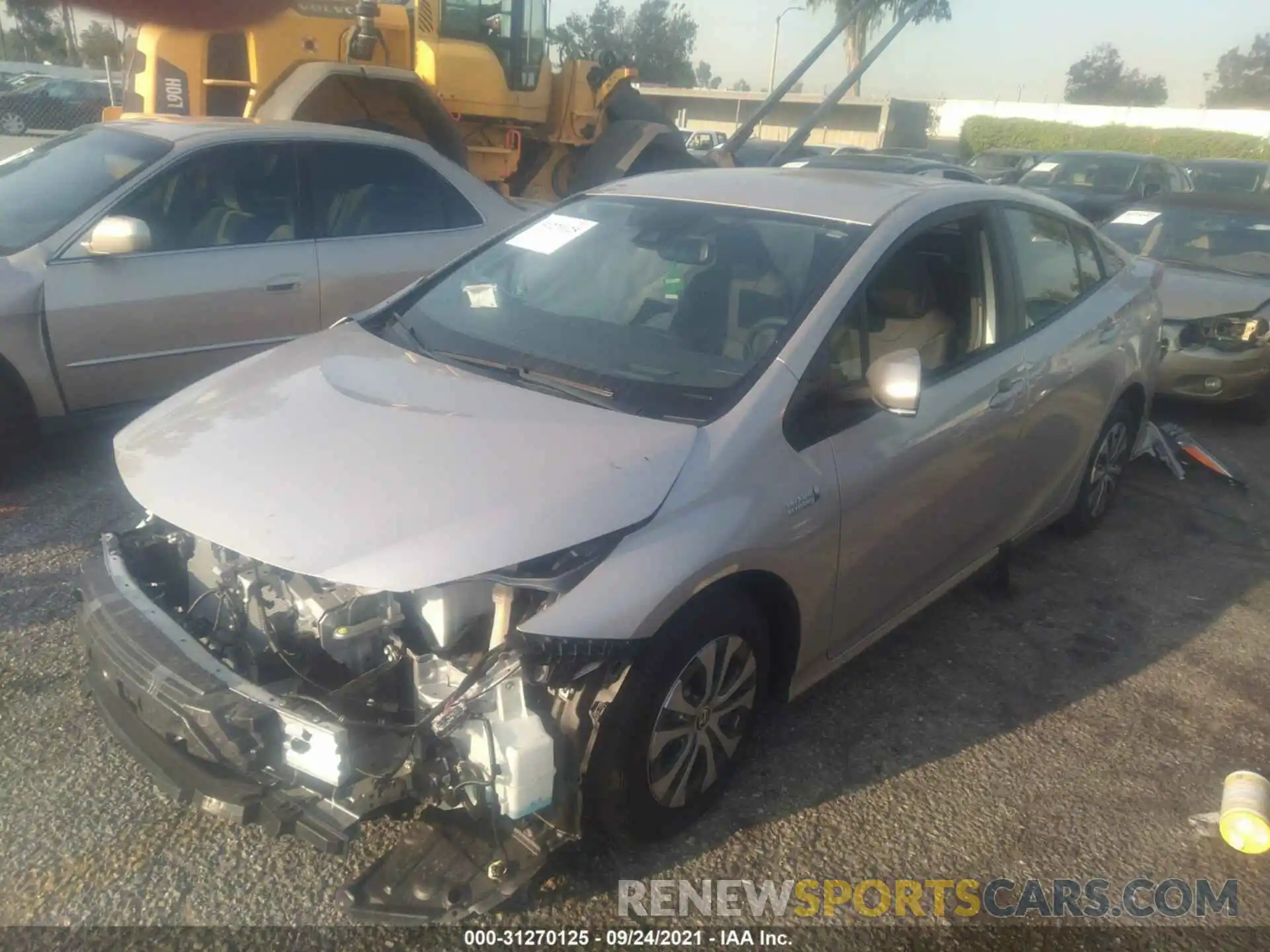 2 Photograph of a damaged car JTDKAMFP8M3193293 TOYOTA PRIUS PRIME 2021