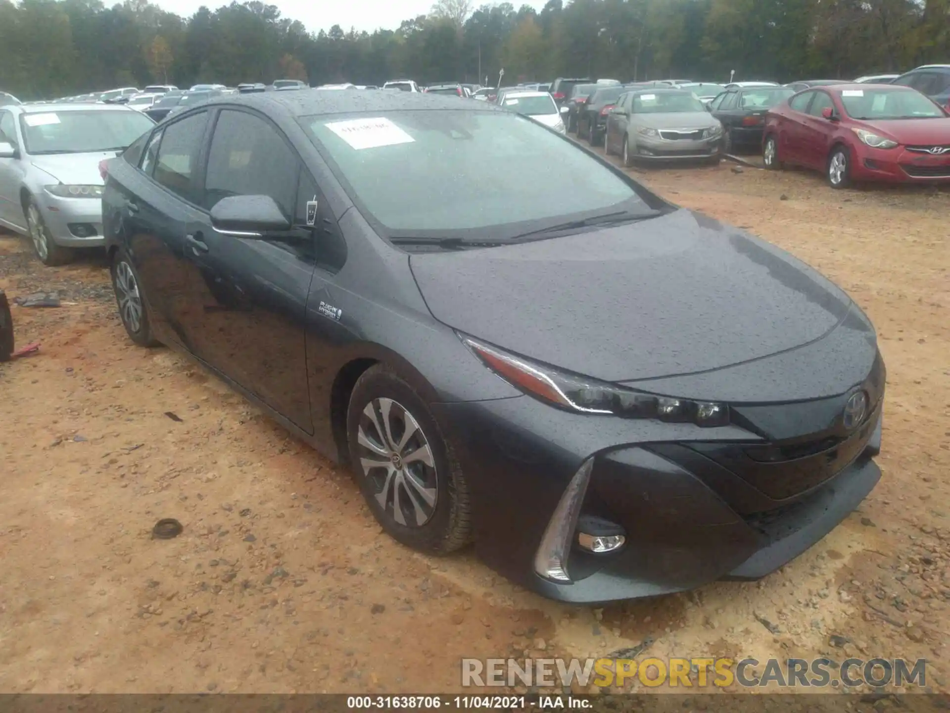 1 Photograph of a damaged car JTDKAMFP8M3195304 TOYOTA PRIUS PRIME 2021