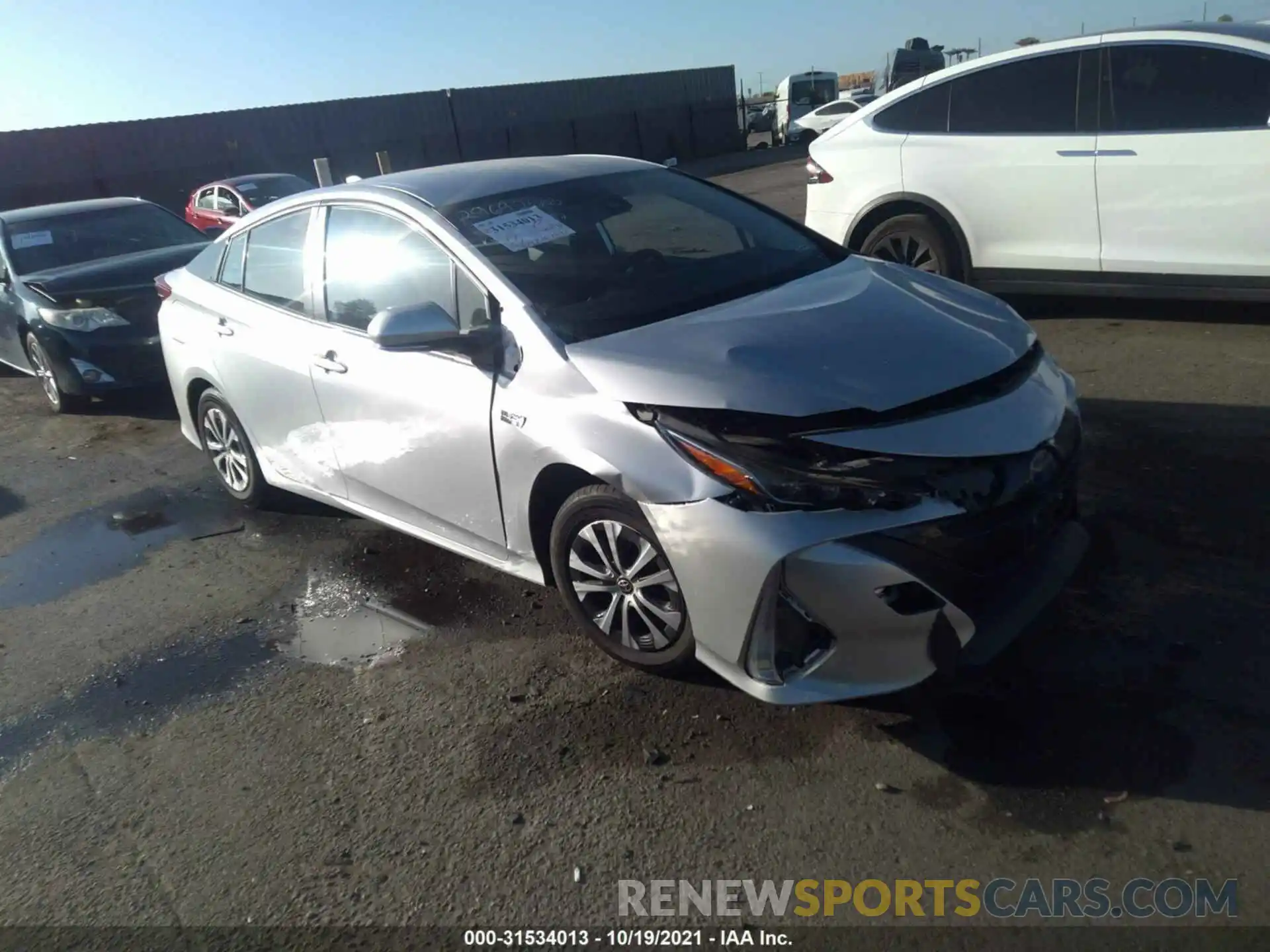 1 Photograph of a damaged car JTDKAMFP9M3165535 TOYOTA PRIUS PRIME 2021