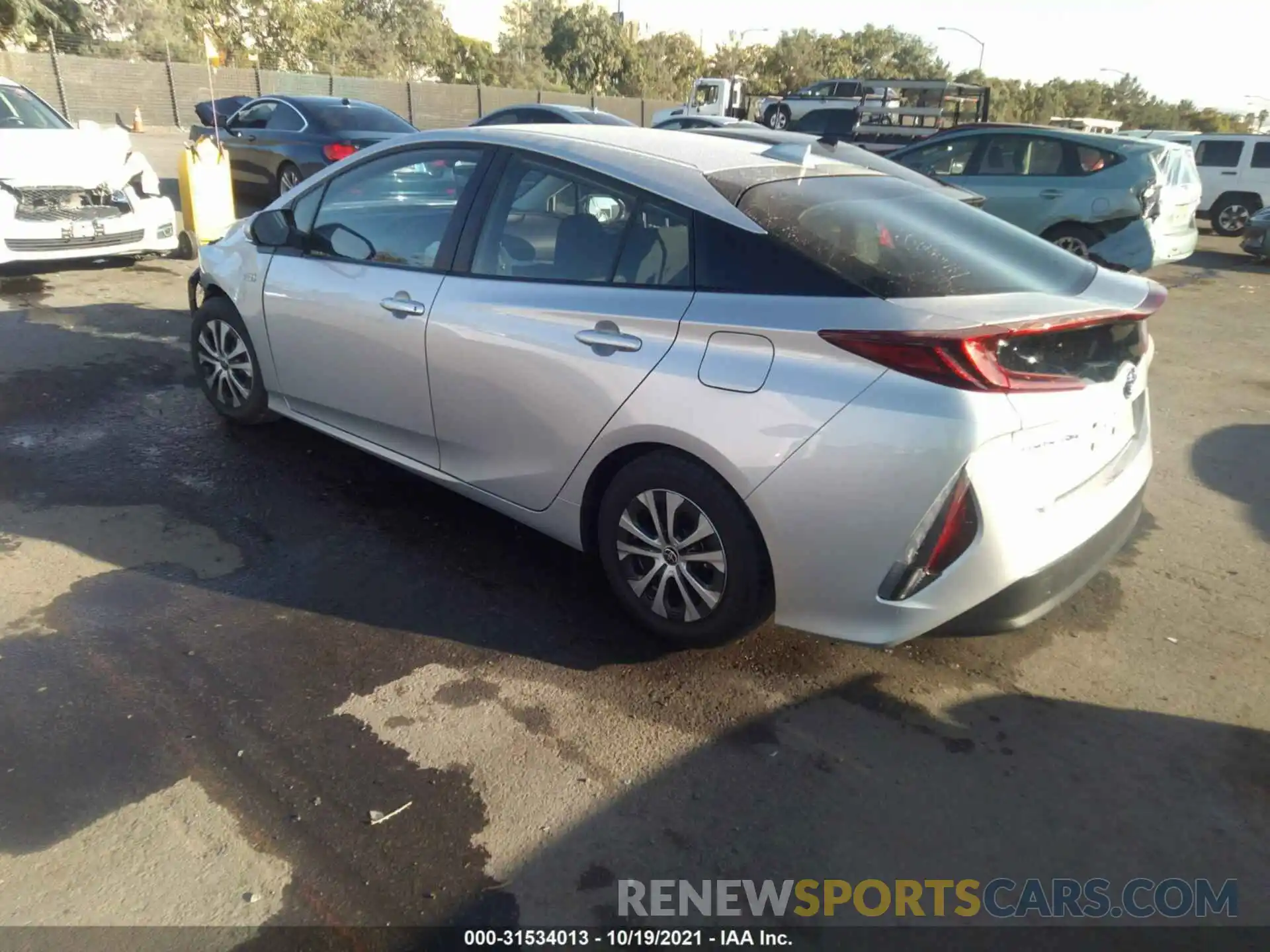 3 Photograph of a damaged car JTDKAMFP9M3165535 TOYOTA PRIUS PRIME 2021