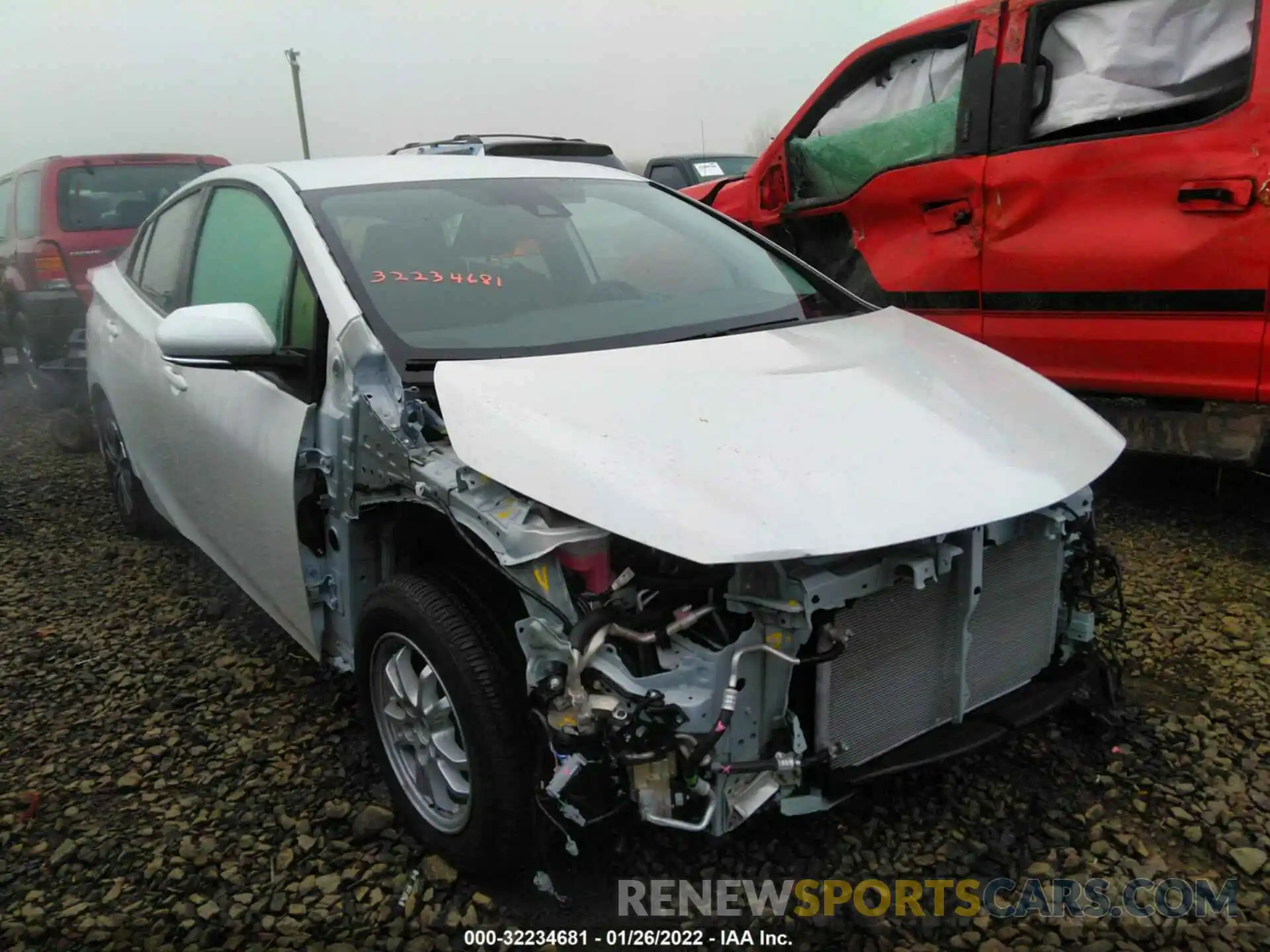 1 Photograph of a damaged car JTDKAMFP9M3165762 TOYOTA PRIUS PRIME 2021