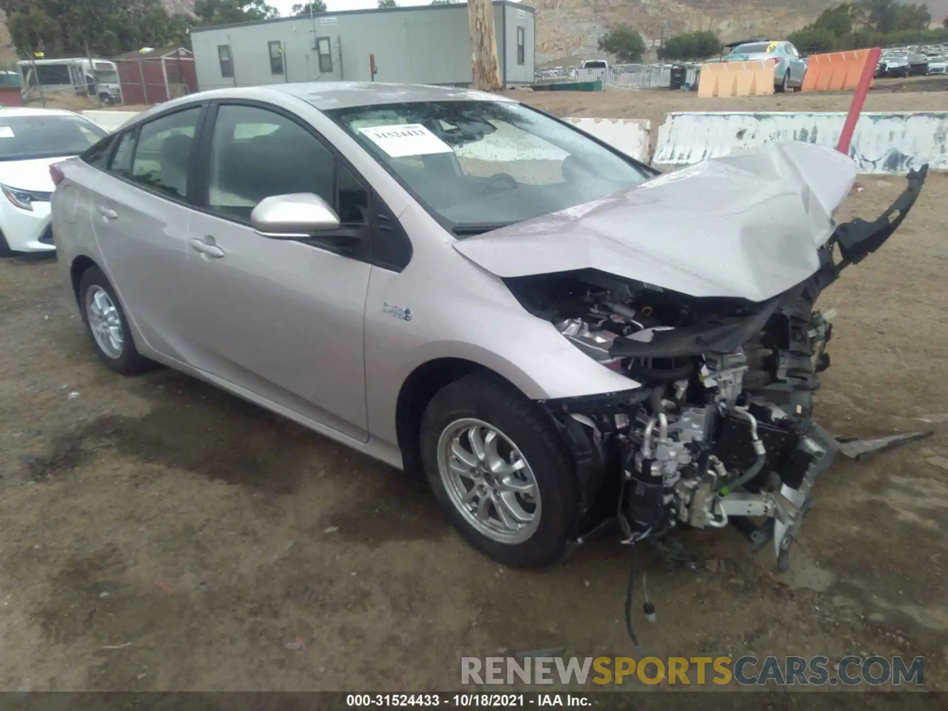 1 Photograph of a damaged car JTDKAMFP9M3179077 TOYOTA PRIUS PRIME 2021