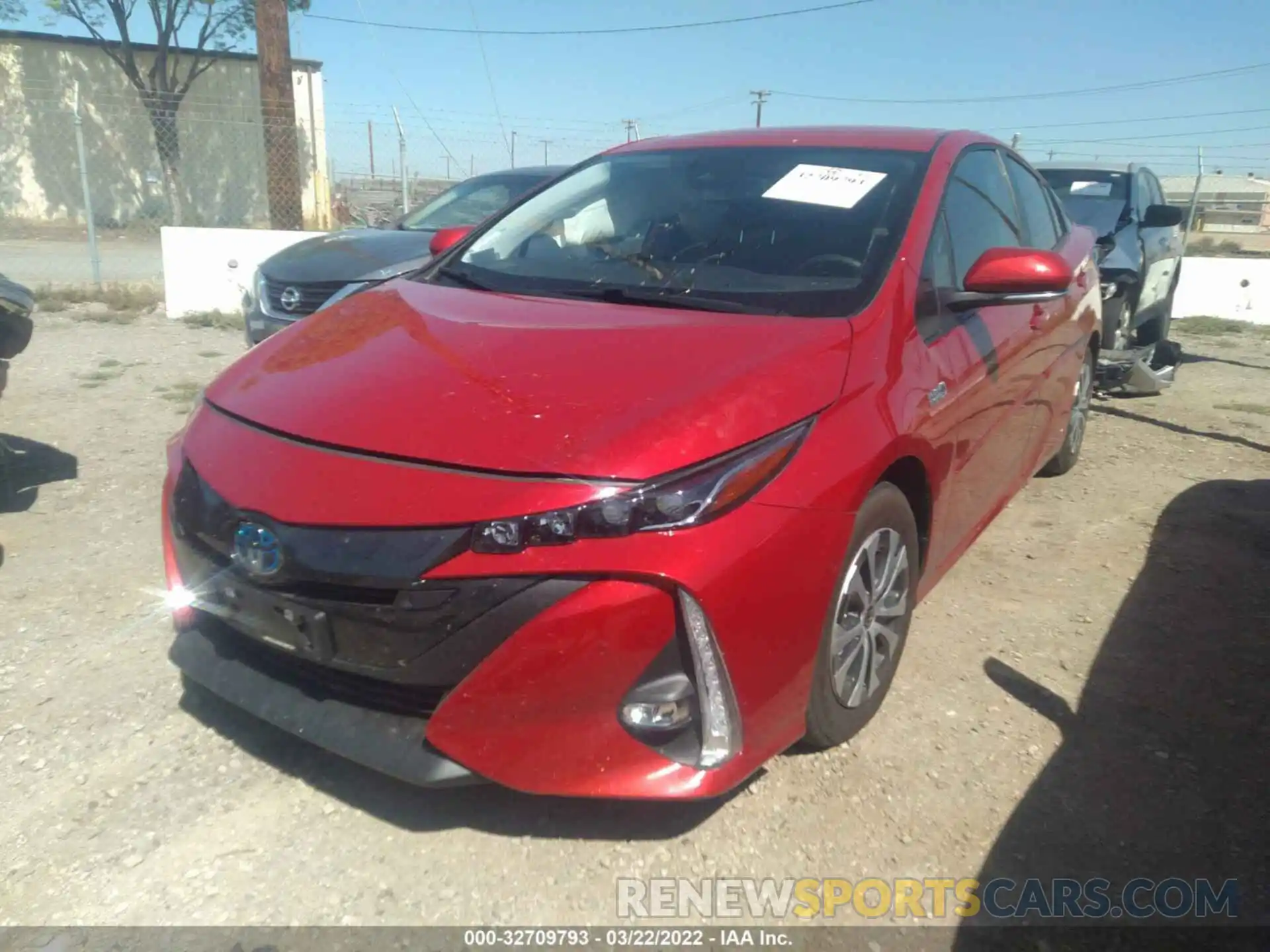 2 Photograph of a damaged car JTDKAMFP9M3183842 TOYOTA PRIUS PRIME 2021