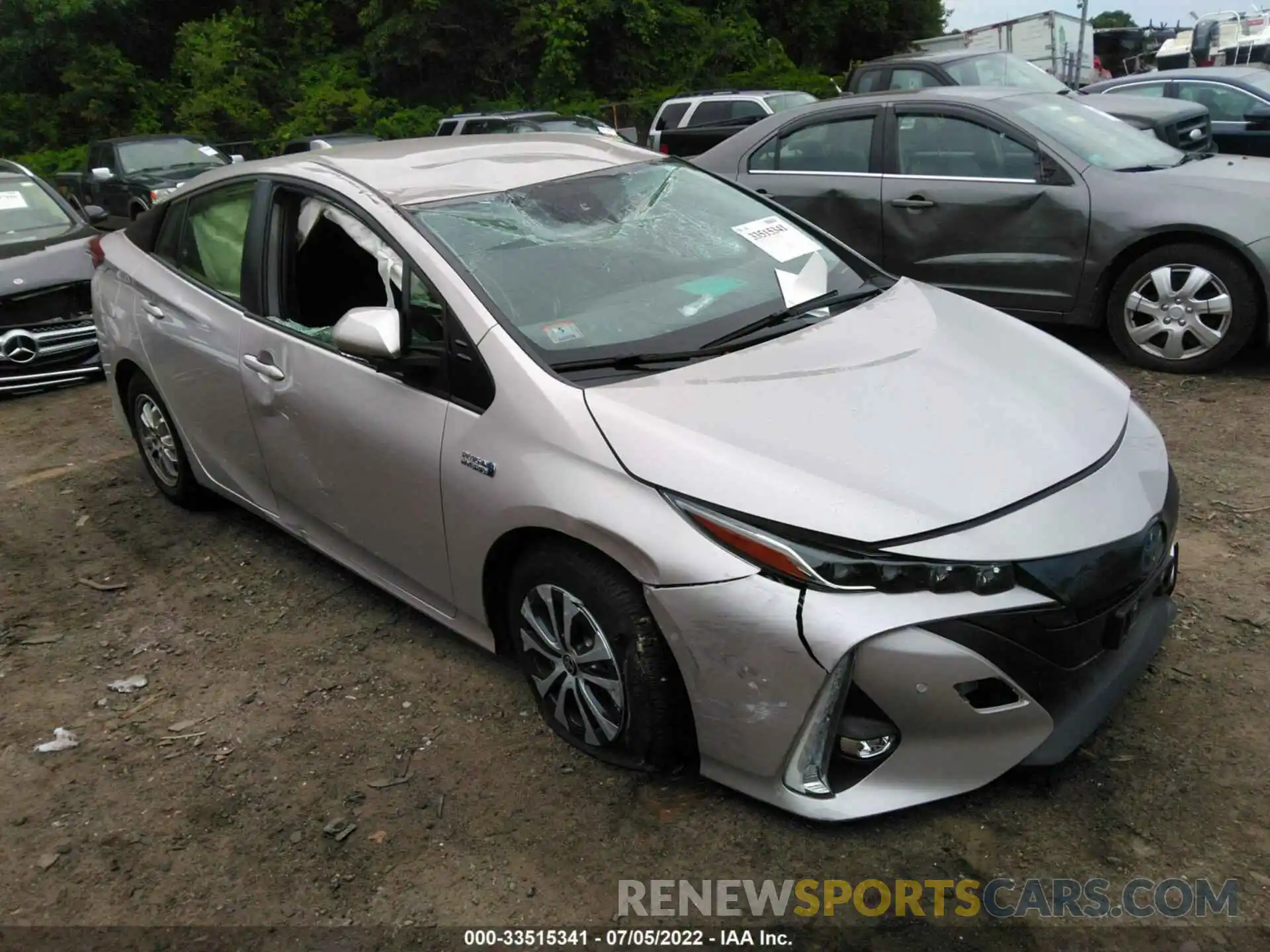 1 Photograph of a damaged car JTDKAMFP9M3185140 TOYOTA PRIUS PRIME 2021