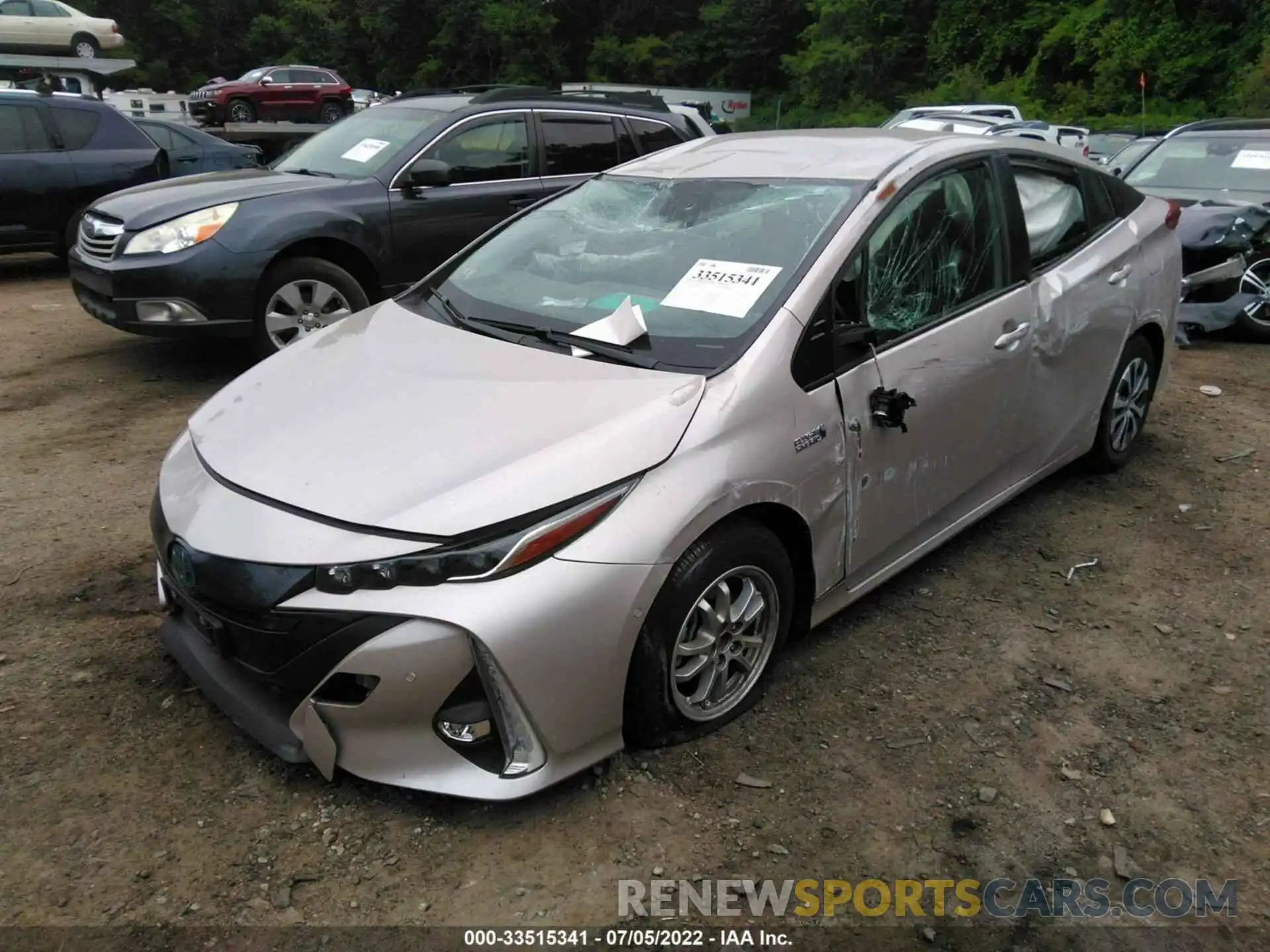 2 Photograph of a damaged car JTDKAMFP9M3185140 TOYOTA PRIUS PRIME 2021