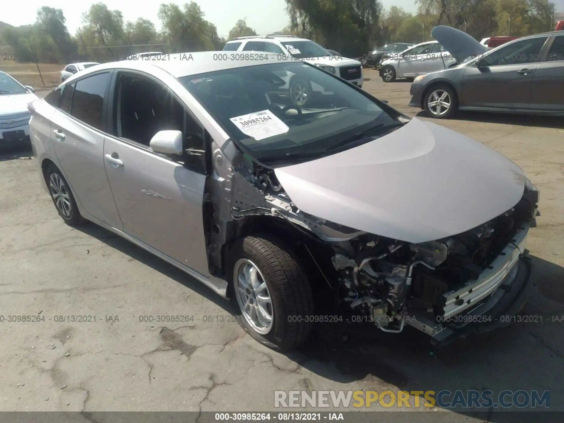 1 Photograph of a damaged car JTDKAMFP9M3189155 TOYOTA PRIUS PRIME 2021