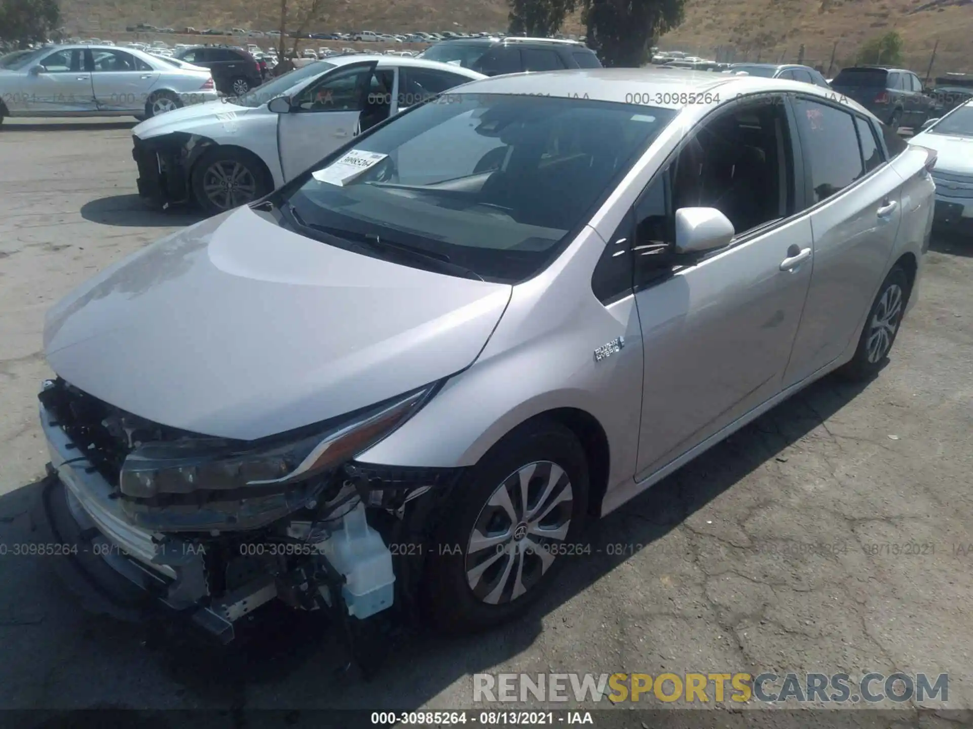 2 Photograph of a damaged car JTDKAMFP9M3189155 TOYOTA PRIUS PRIME 2021