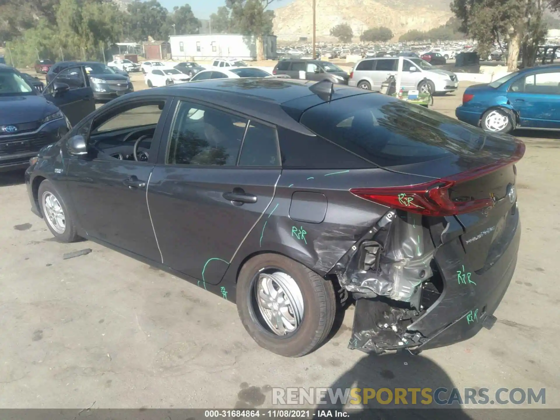 3 Photograph of a damaged car JTDKAMFPXM3168993 TOYOTA PRIUS PRIME 2021