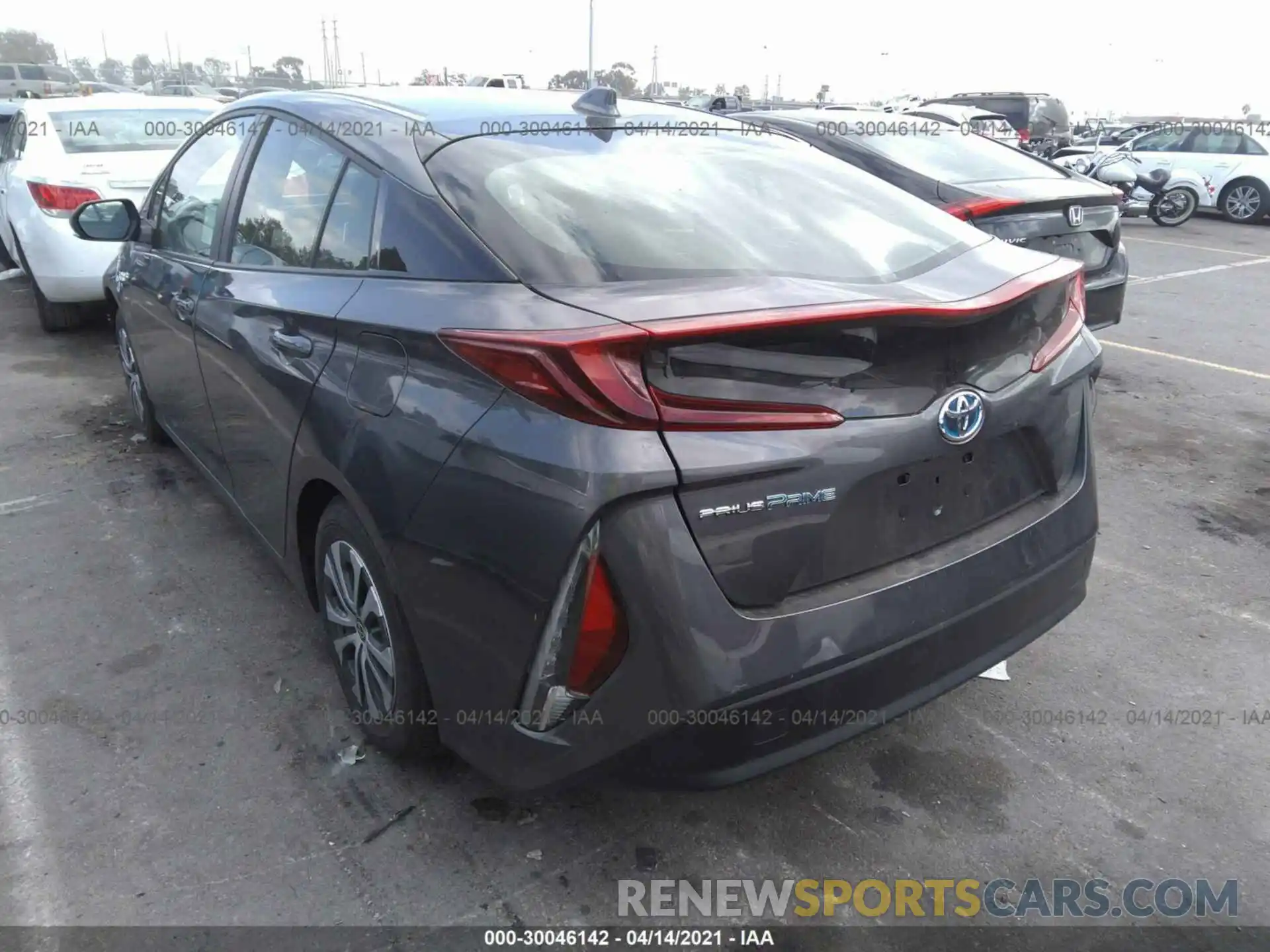 3 Photograph of a damaged car JTDKAMFPXM3169674 TOYOTA PRIUS PRIME 2021