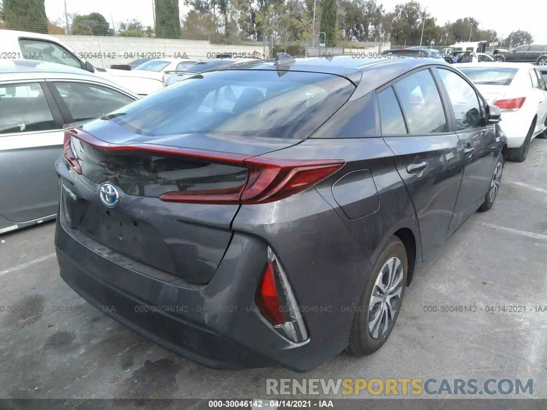 4 Photograph of a damaged car JTDKAMFPXM3169674 TOYOTA PRIUS PRIME 2021