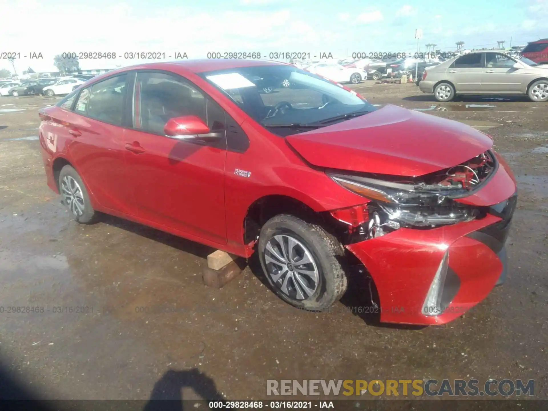 1 Photograph of a damaged car JTDKAMFPXM3170209 TOYOTA PRIUS PRIME 2021