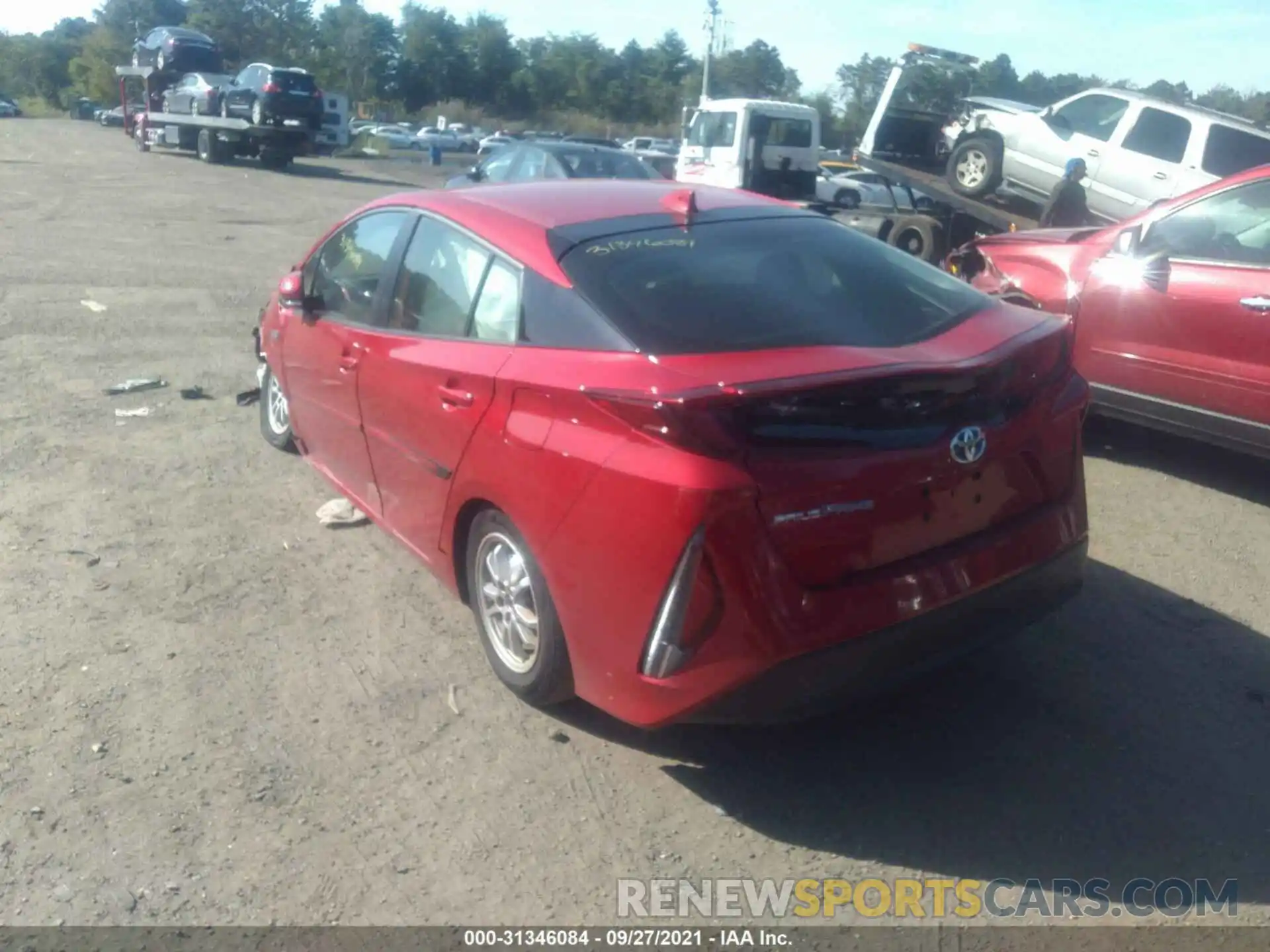 3 Photograph of a damaged car JTDKAMFPXM3170596 TOYOTA PRIUS PRIME 2021