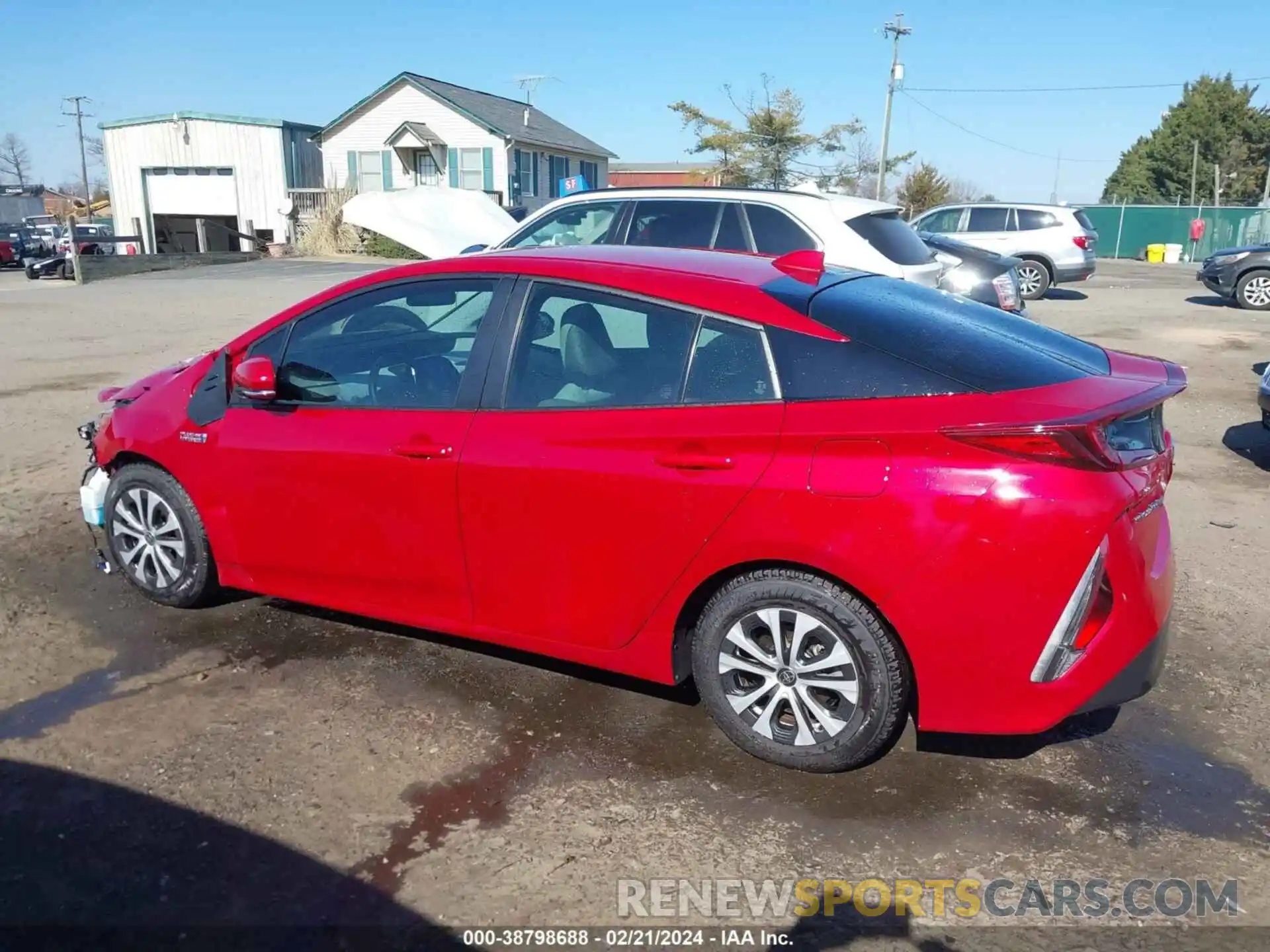 14 Photograph of a damaged car JTDKAMFPXM3173496 TOYOTA PRIUS PRIME 2021