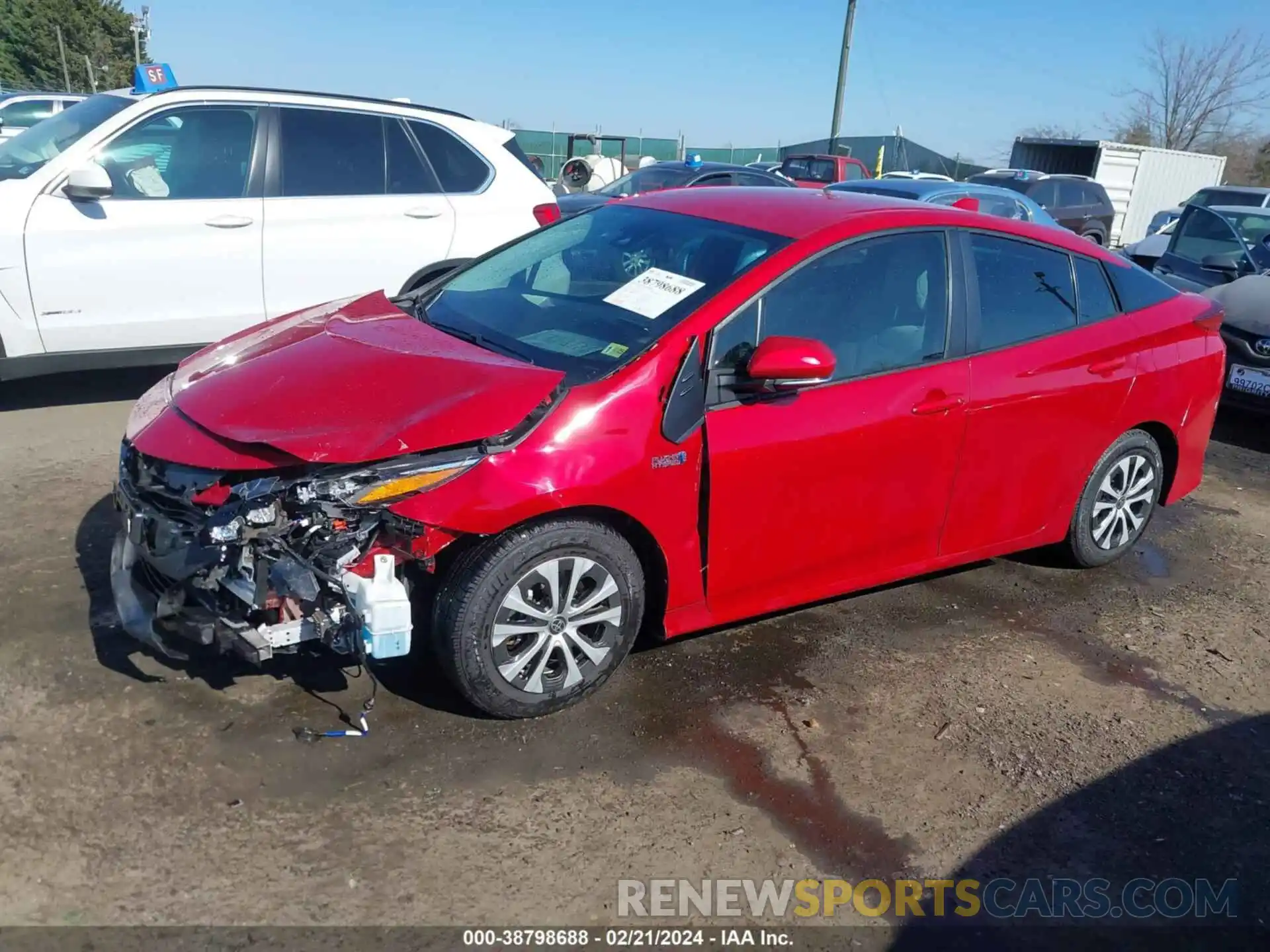 2 Photograph of a damaged car JTDKAMFPXM3173496 TOYOTA PRIUS PRIME 2021