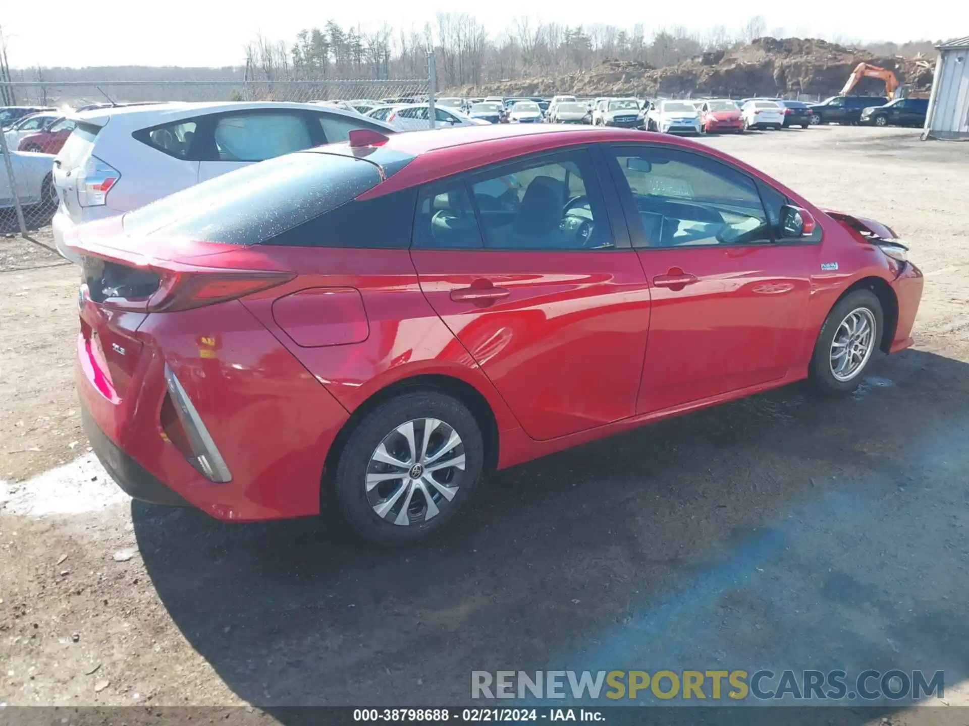 4 Photograph of a damaged car JTDKAMFPXM3173496 TOYOTA PRIUS PRIME 2021