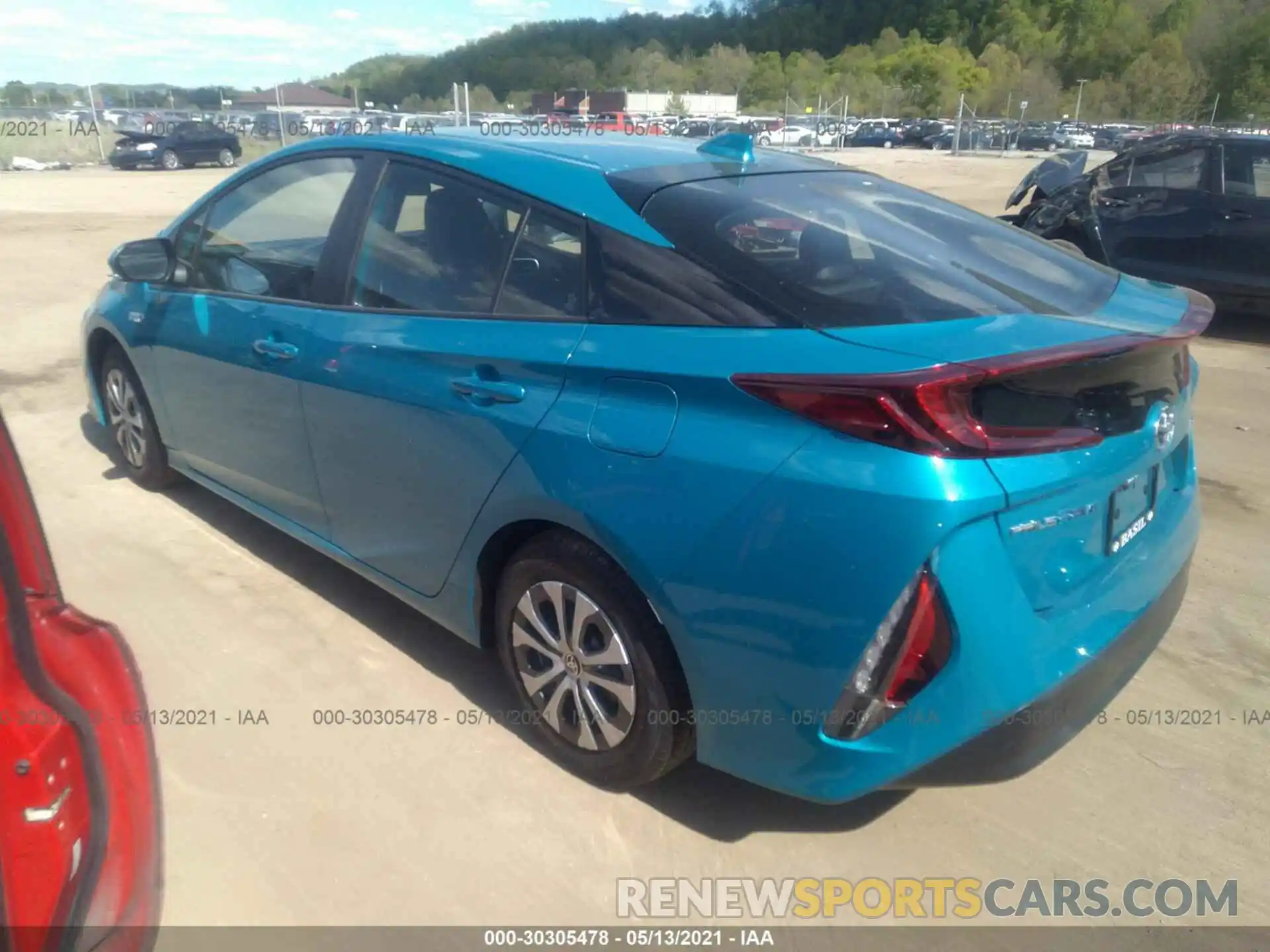 3 Photograph of a damaged car JTDKAMFPXM3173658 TOYOTA PRIUS PRIME 2021