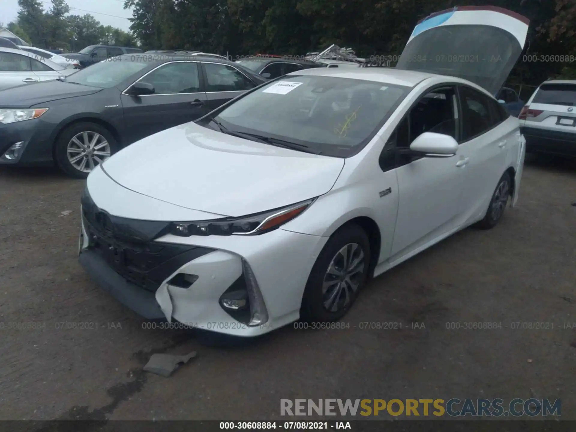 2 Фотография поврежденного автомобиля JTDKAMFPXM3178326 TOYOTA PRIUS PRIME 2021