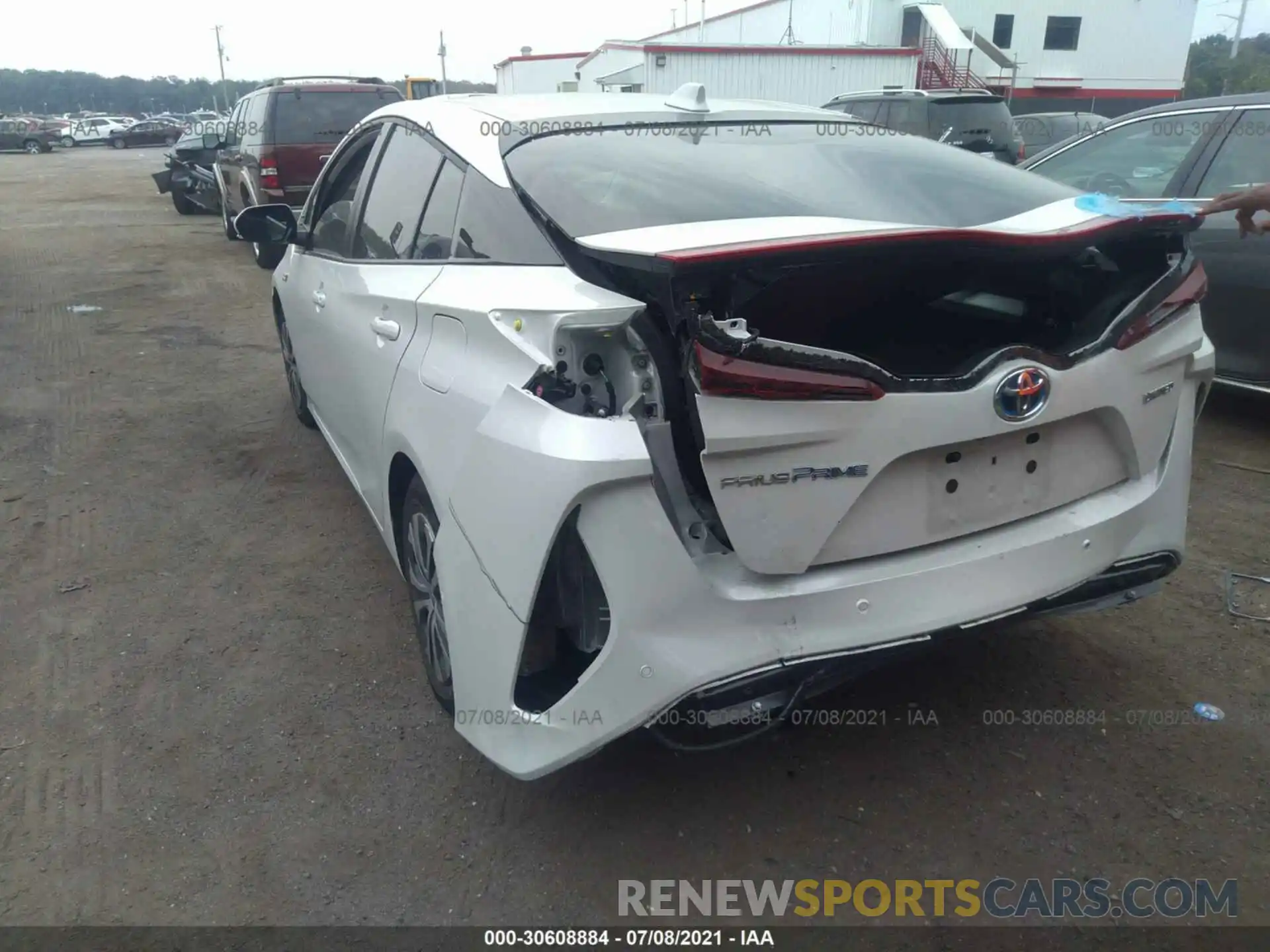 3 Photograph of a damaged car JTDKAMFPXM3178326 TOYOTA PRIUS PRIME 2021