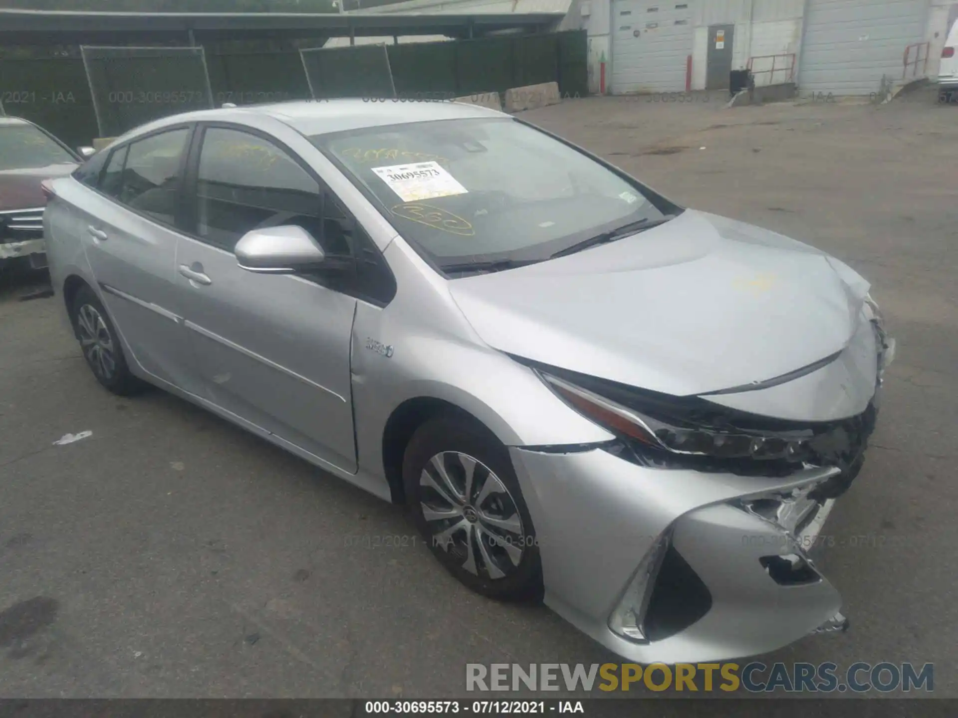 1 Photograph of a damaged car JTDKAMFPXM3181873 TOYOTA PRIUS PRIME 2021